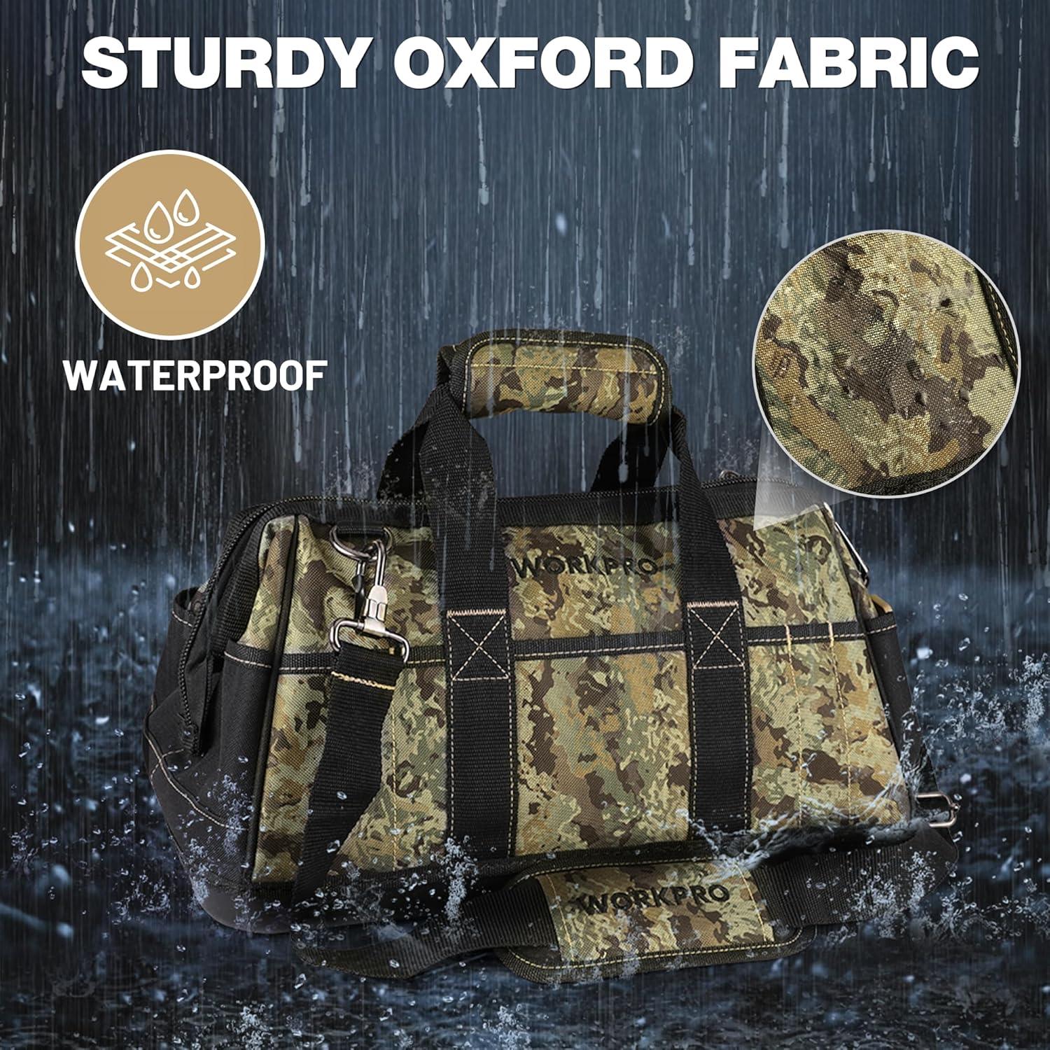 Bolsa de Herramientas Workpro 40 cm Impermeable Camo
