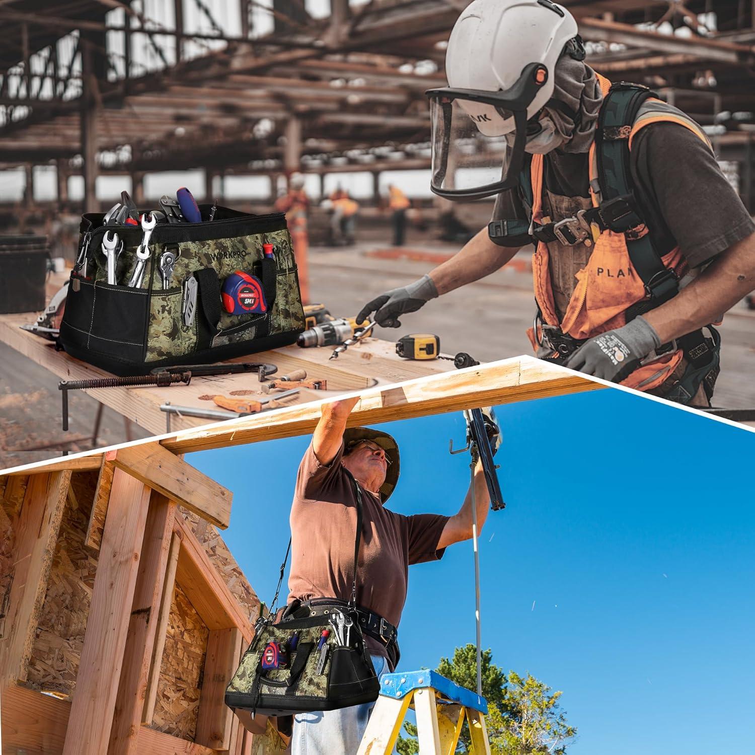Bolsa de Herramientas Workpro 40 cm Impermeable Camo