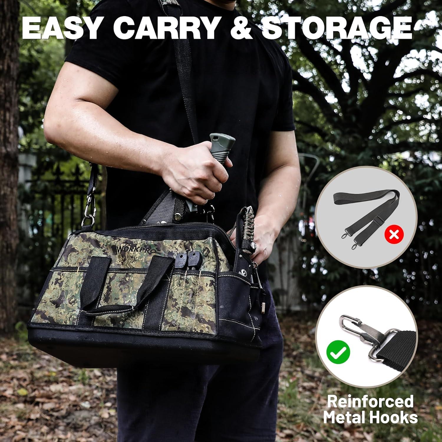 Bolsa de Herramientas Workpro 40 cm Impermeable Camo