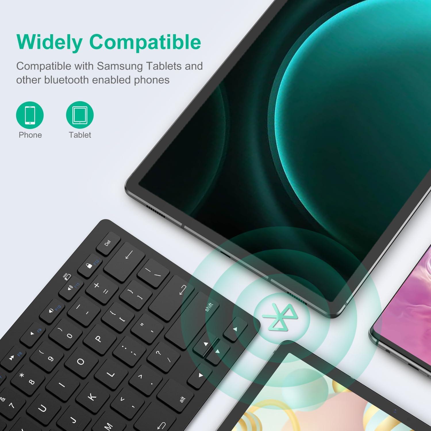 Teclado Bluetooth SPARIN para Samsung Galaxy Tab A9+ S10+ S9+