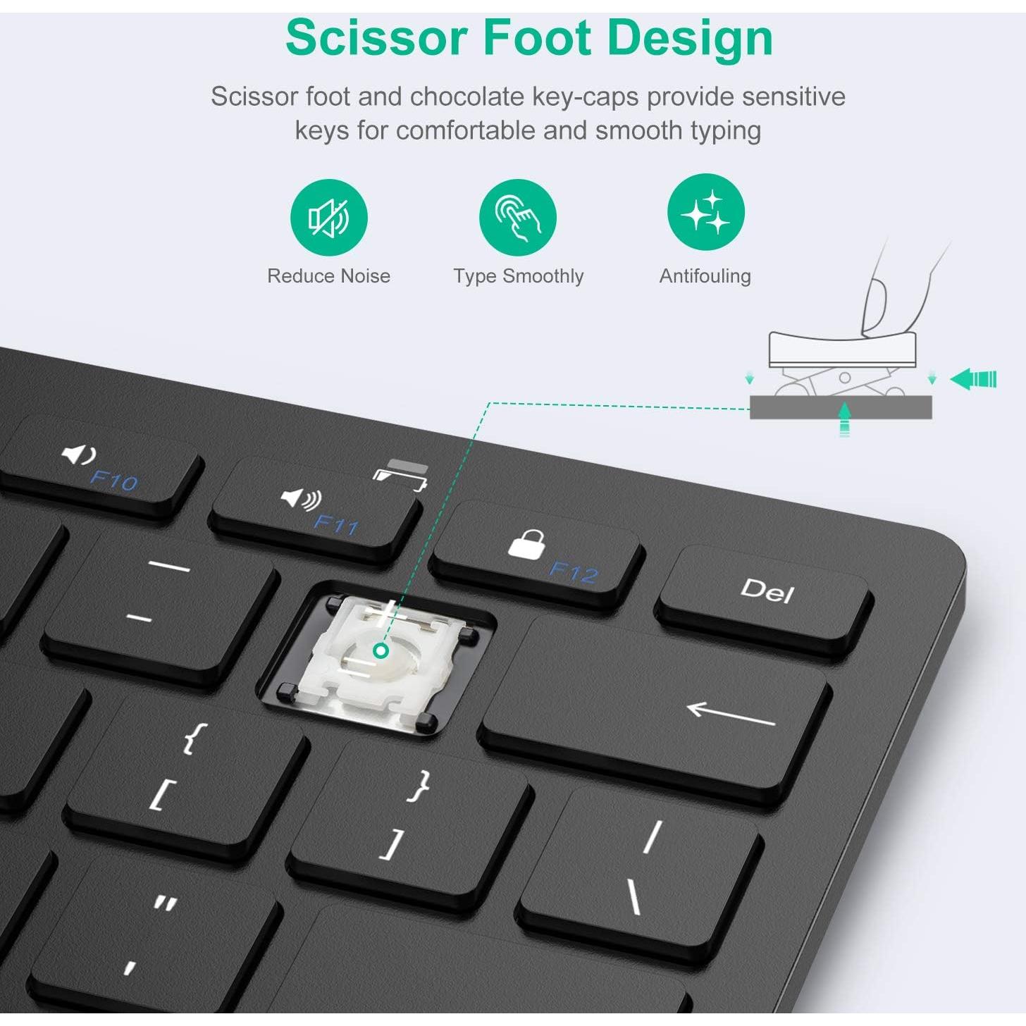 Teclado Bluetooth SPARIN para Samsung Galaxy Tab A9+ S10+ S9+