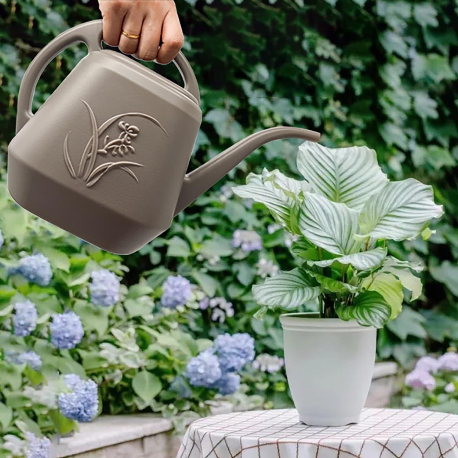 Regadera TTAOE GN 1.89L con Pico Largo para Jardín