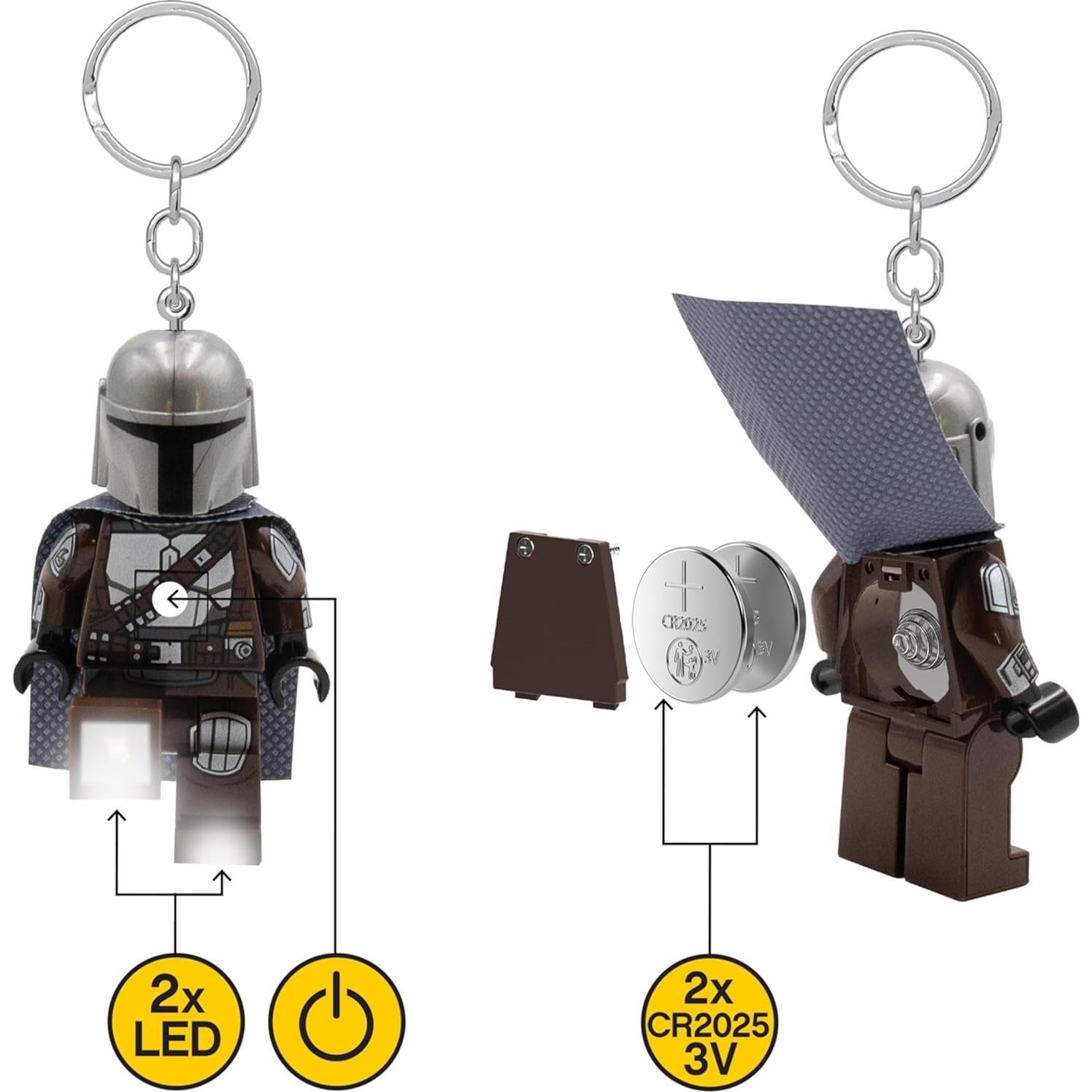 LEGO Star Wars Llavero The Mandalorian con Luz LED 7,62 cm