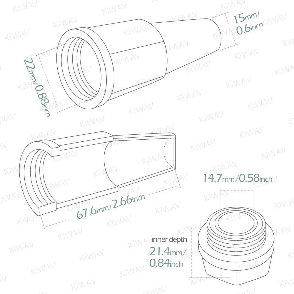 KiWAV Soporte de Bujía Protector para ATV y Motocicleta