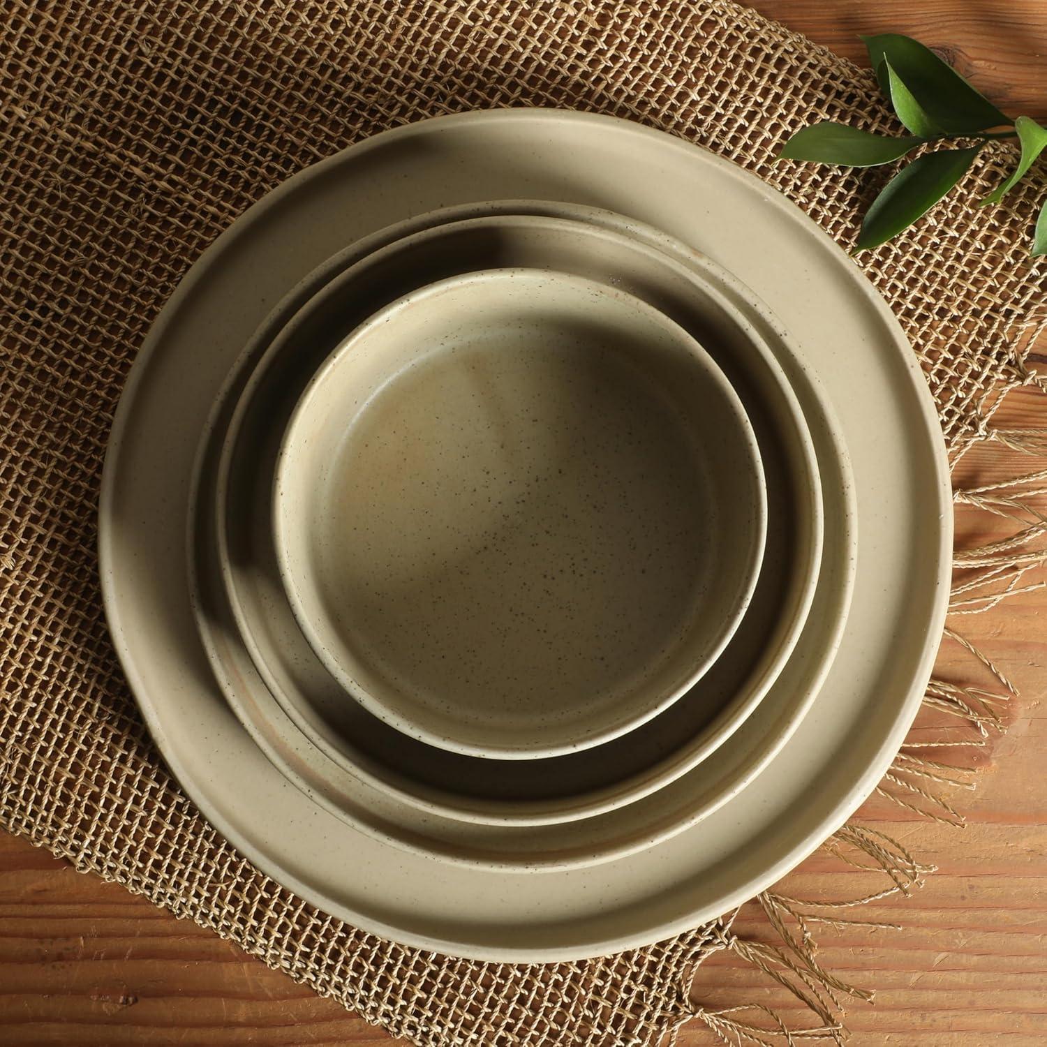 Vajilla Gibson Elite Tatum 16 Piezas Porcelana Verde