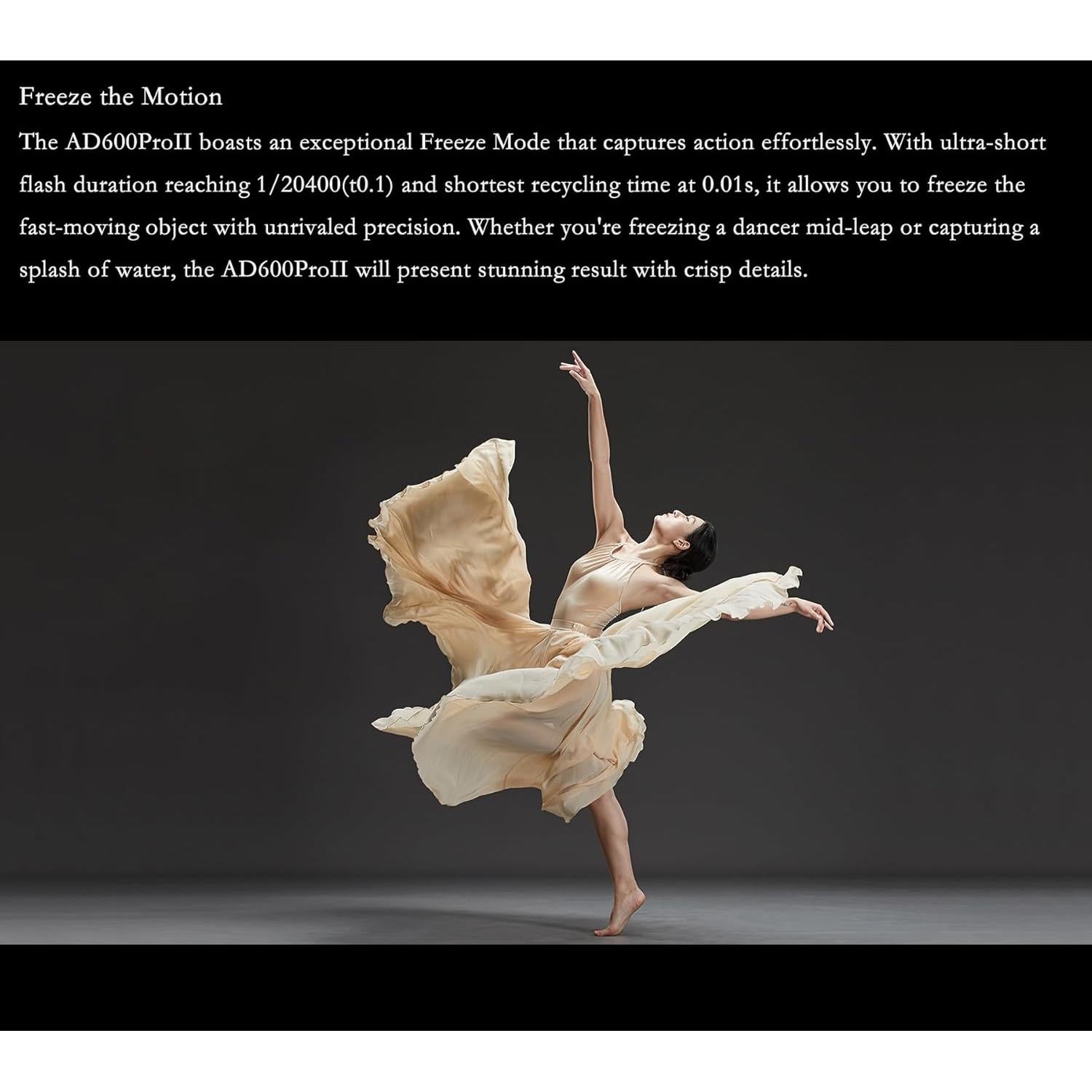 Flash Godox AD600Pro II con Luz LED Bicolor 40W