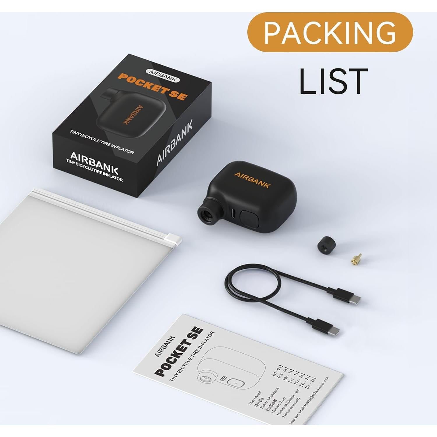 Bomba de Aire Eléctrica Portátil AIRBANK POCKET SE 100 PSI