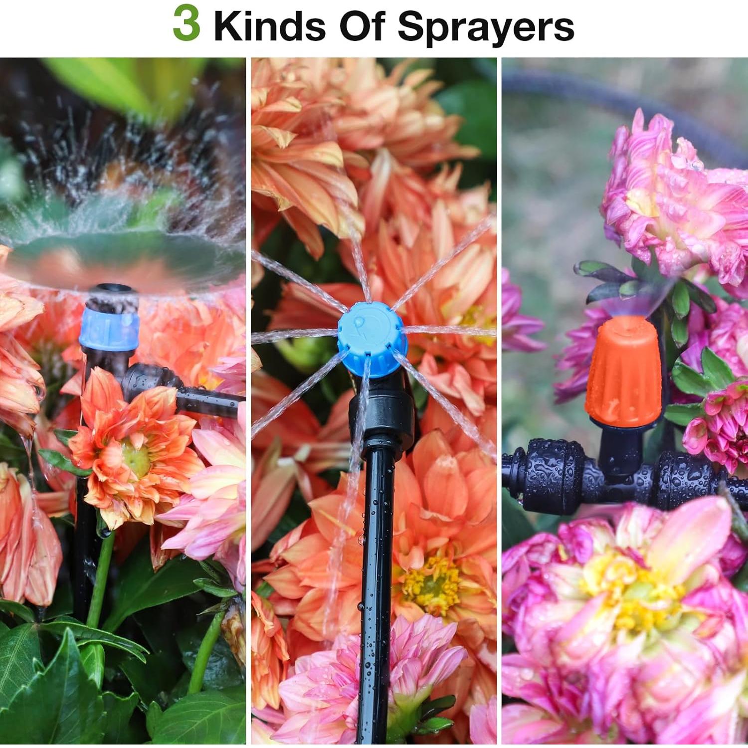 Kit de Riego por Goteo MIXC 69m - Boquillas Ajustables