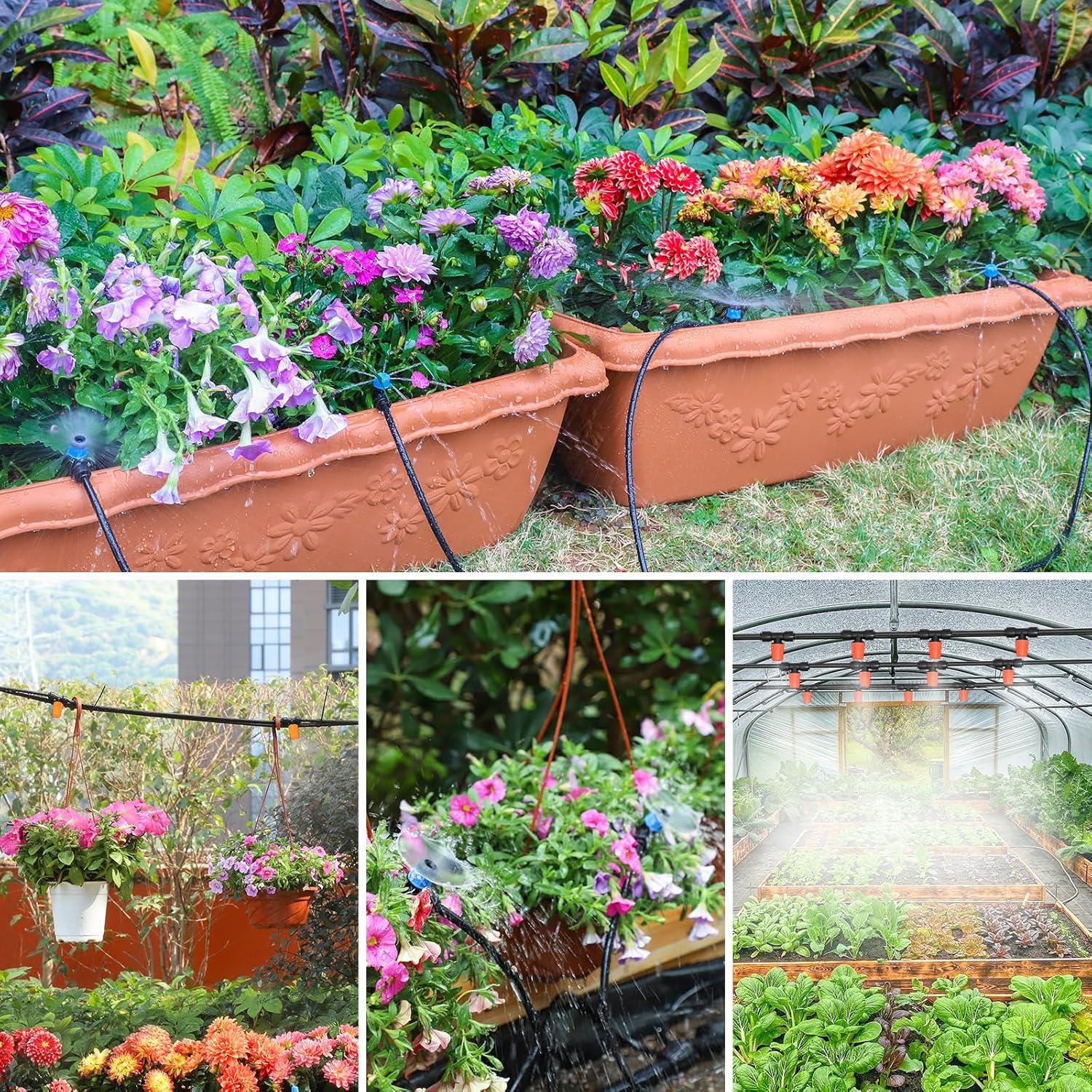 Kit de Riego por Goteo MIXC 69m - Boquillas Ajustables