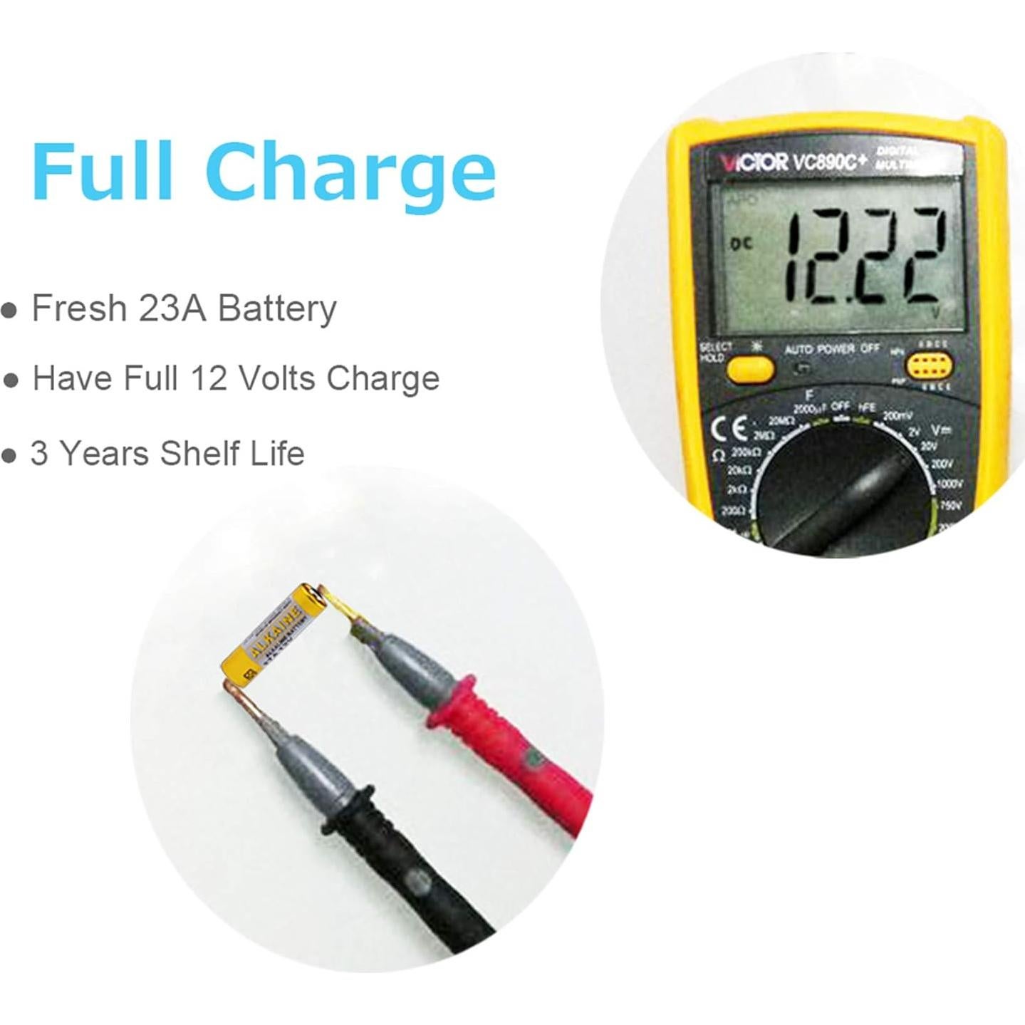 Batería Alcalina LiCB A23 12V (Paquete de 5 unidades)