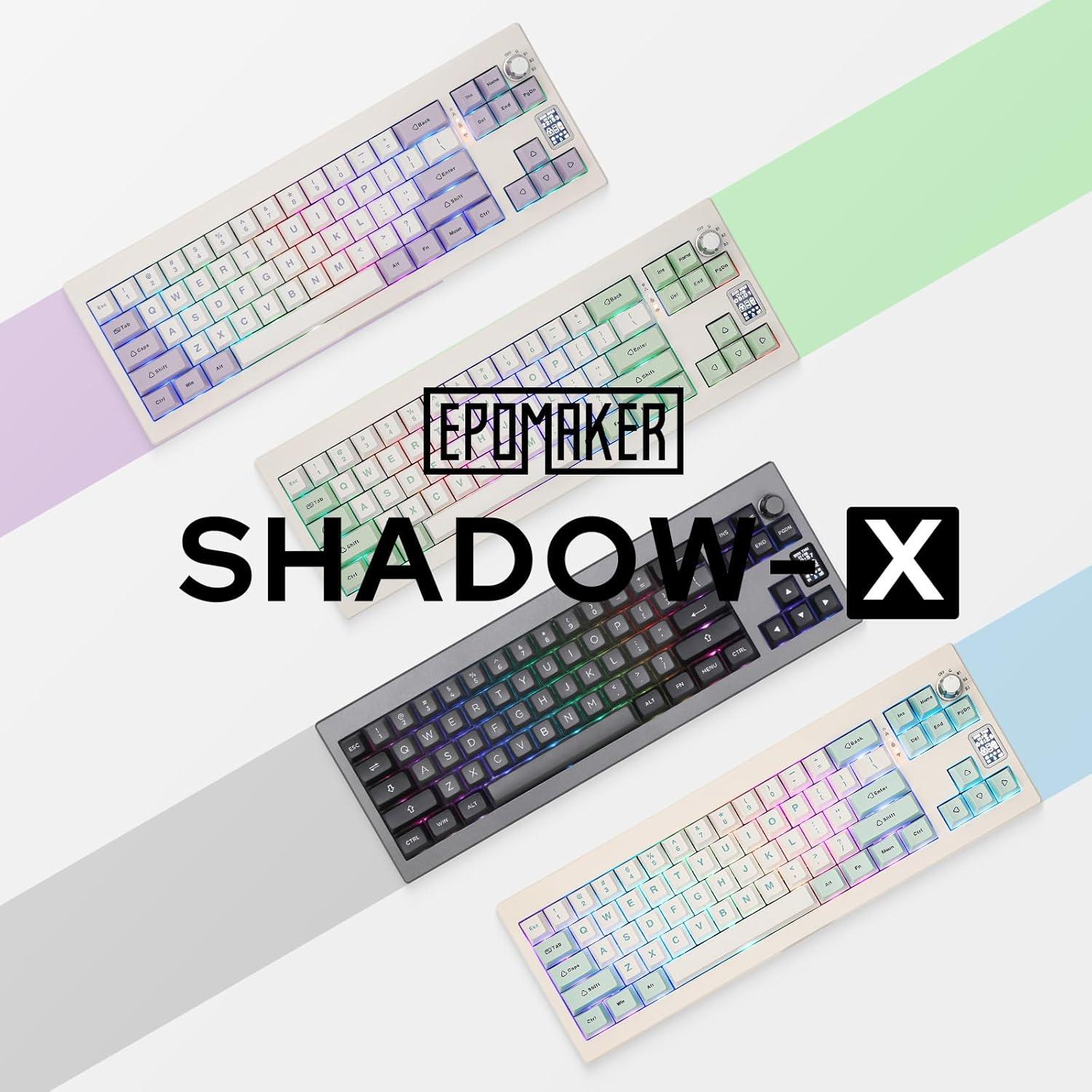 Teclado Mecánico EPOMAKER Shadow-X RGB Inalámbrico 3 Modos