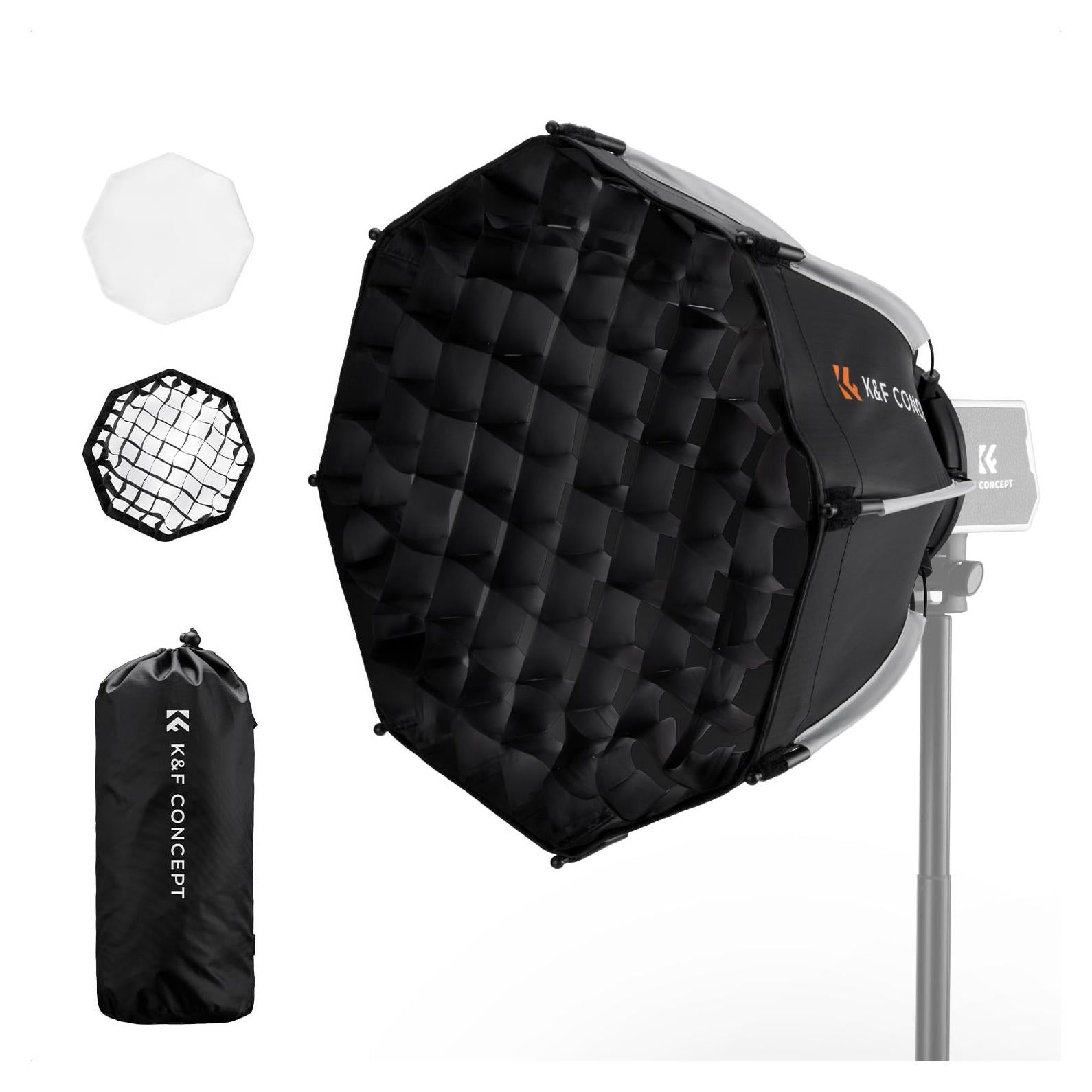 Softbox Octagonal Mini K&F Concept 40cm para Luz PL-60B