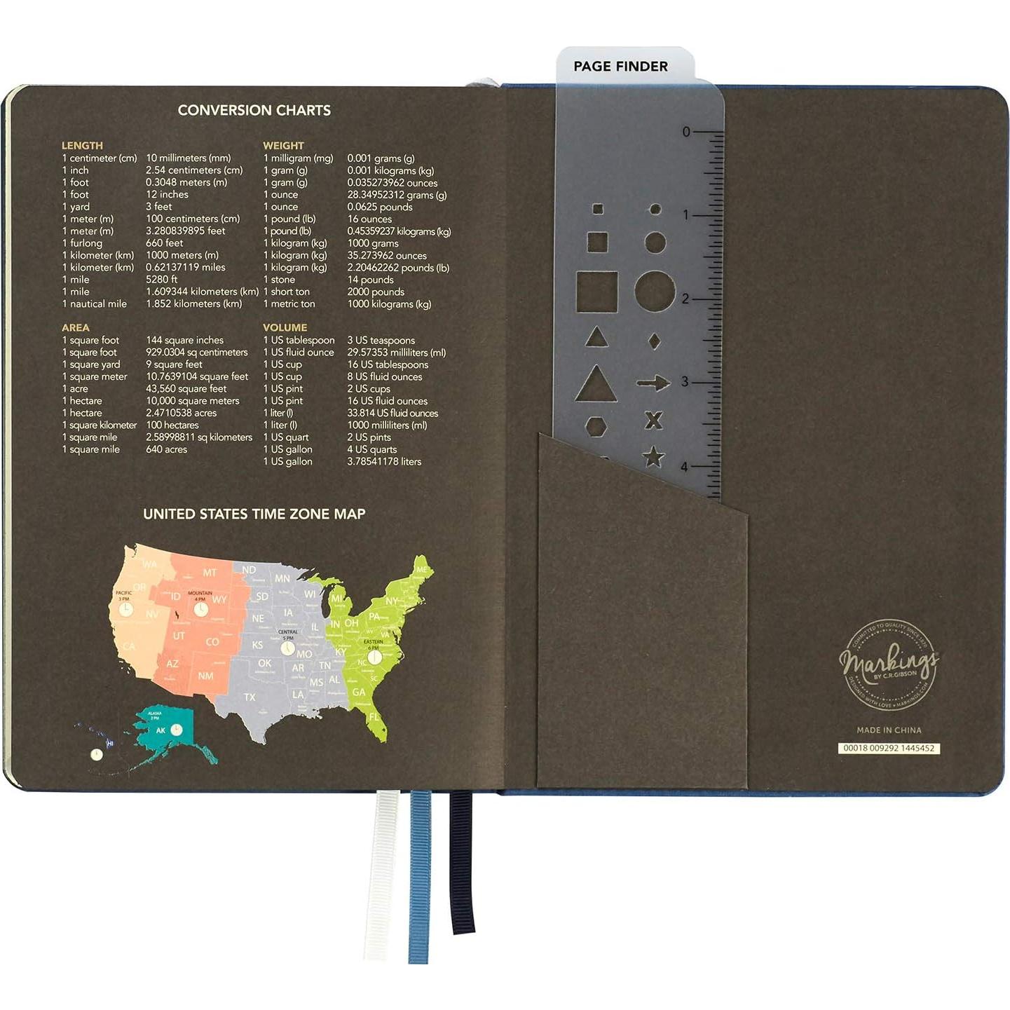 Planificador C.R. Gibson Cuero Sintético 240 Páginas 15x21 cm