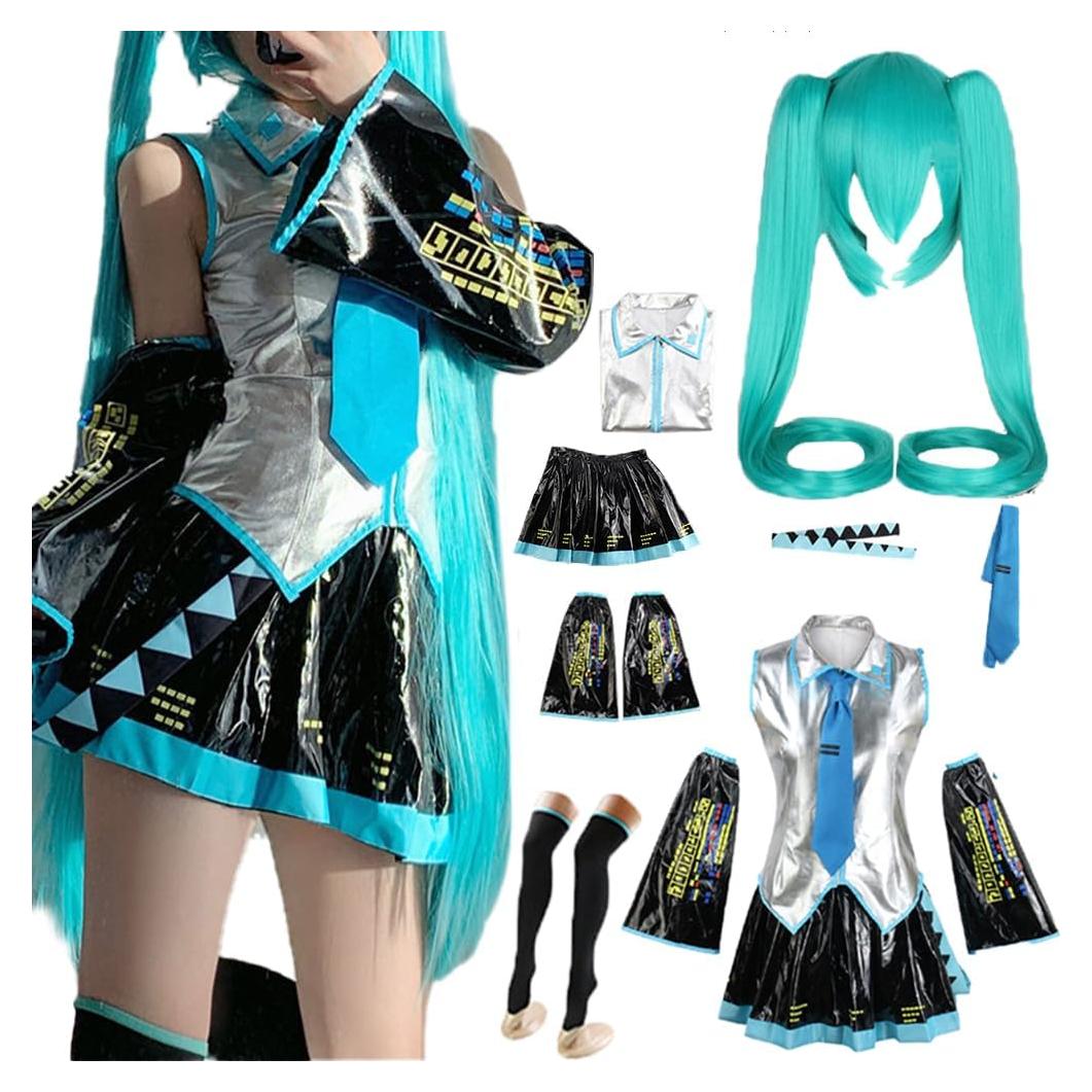 Disfraz de Cosplay Anime Completo Adulto Unisex - Negro