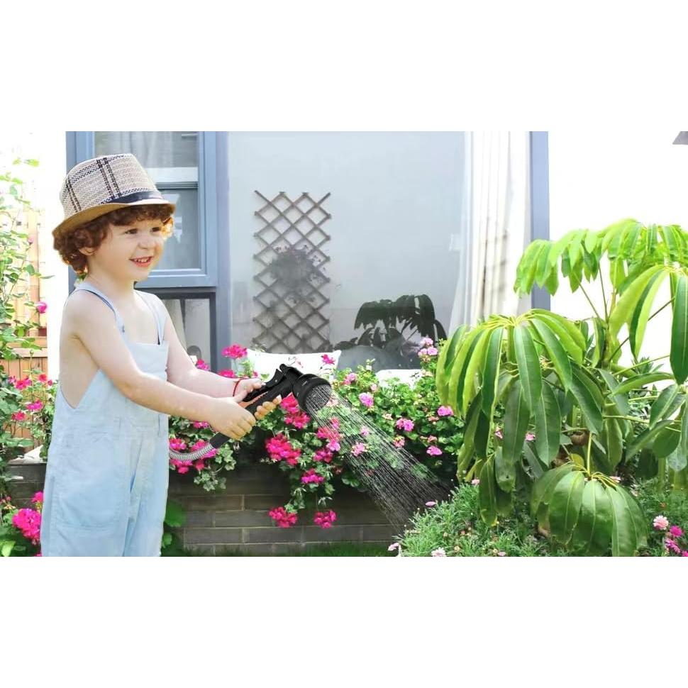 Manguera de Jardín NANGIM 7,62 m Acero Inoxidable 10 Funciones