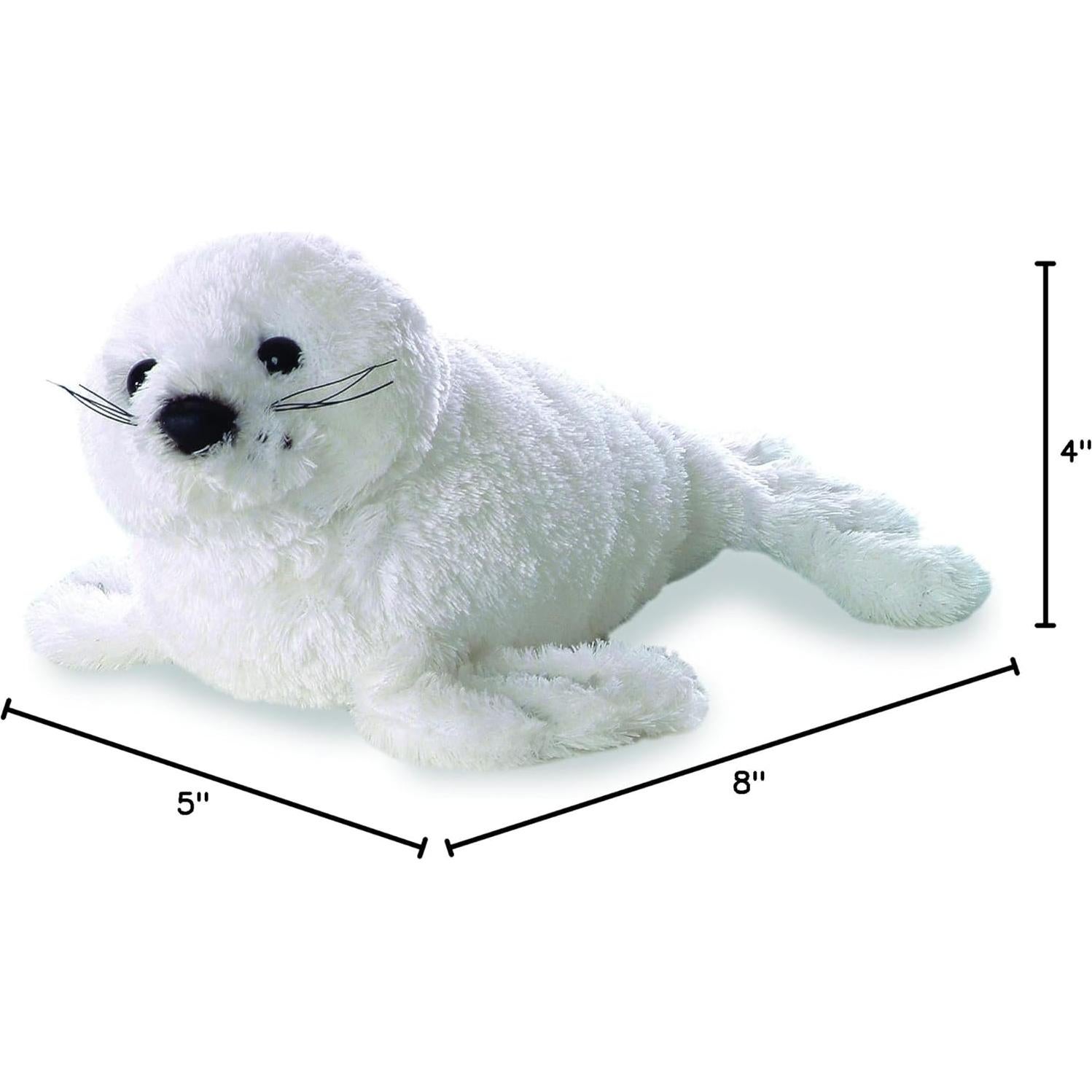 Peluche Foca Arpa Aurora Mini Flopsie 20 cm Blanco