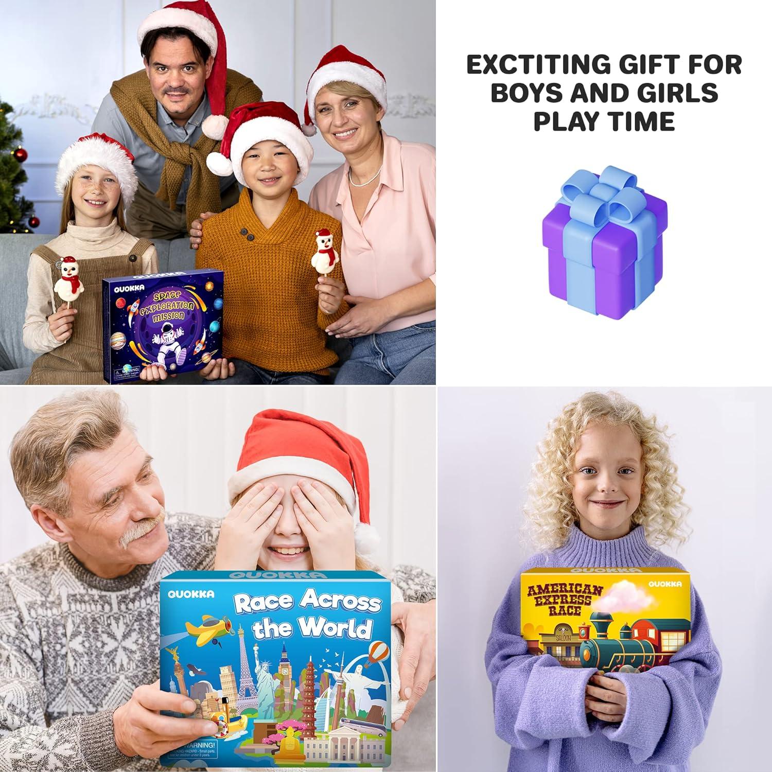 QUOKKA 3 Juegos de Mesa Educativos para Niños 5-10 Años