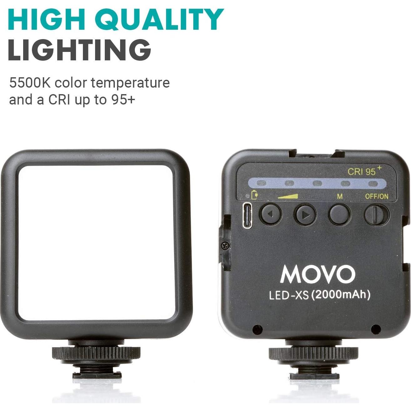 Kit de Video Movo CamSK para DSLR y Sin Espejo - Micrófono, Luz LED y Trípode