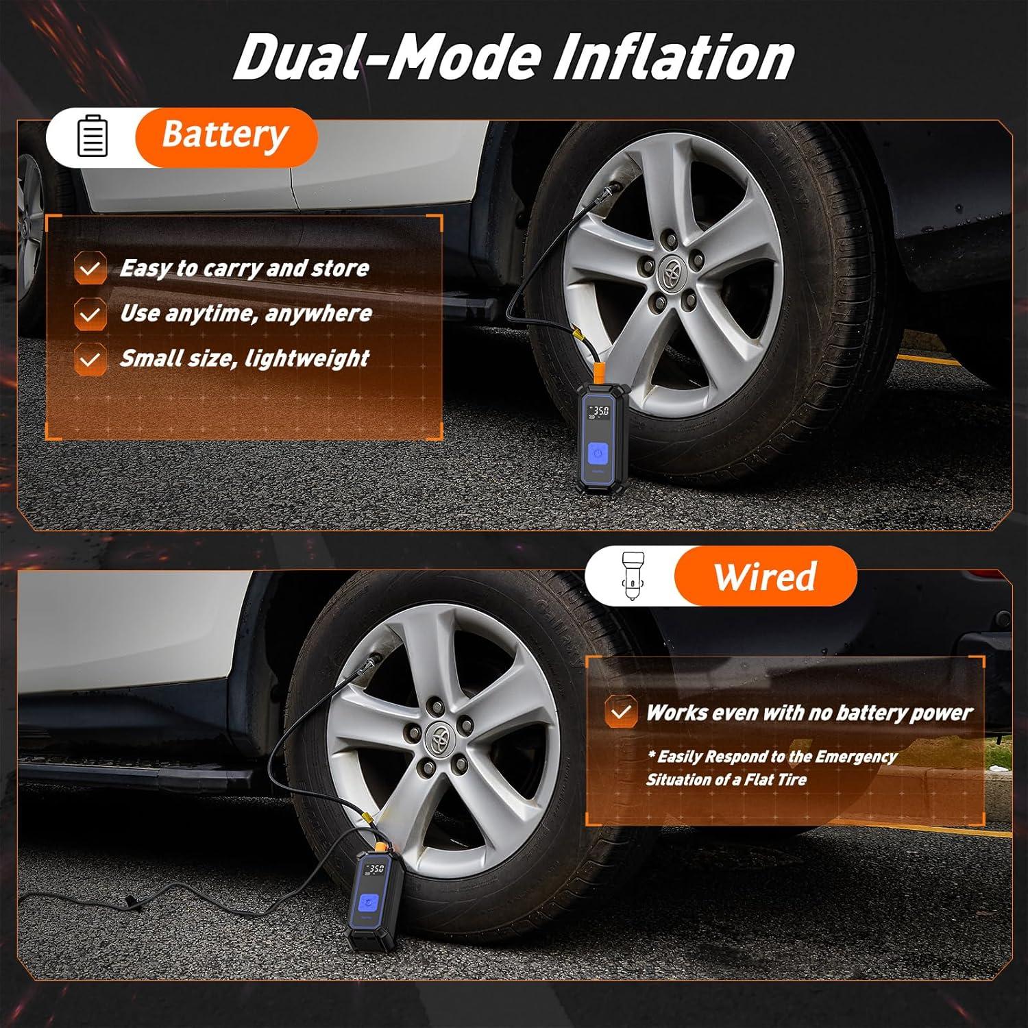 Compresor de Aire OlarHike TIC3V311 - Inflación Rápida 0.88kg