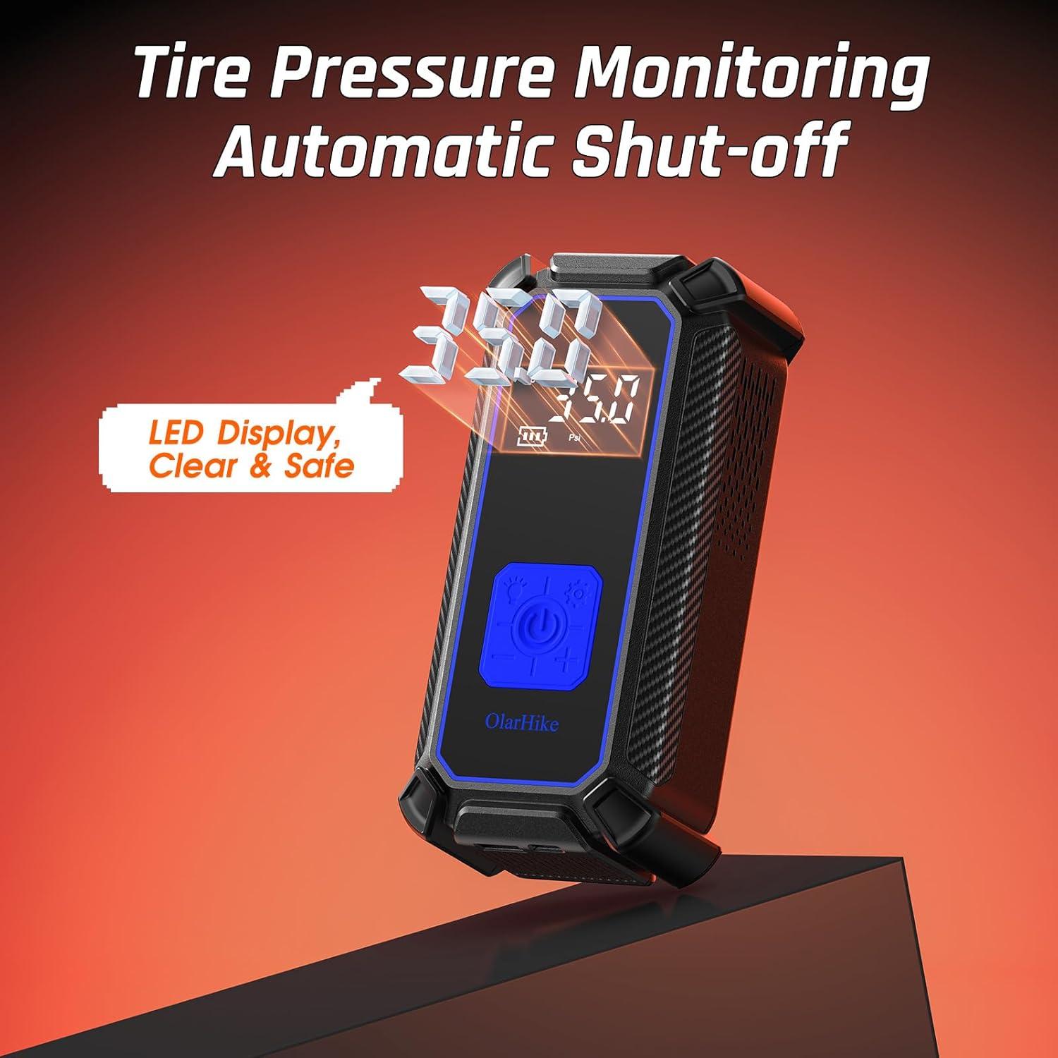 Compresor de Aire OlarHike TIC3V311 - Inflación Rápida 0.88kg