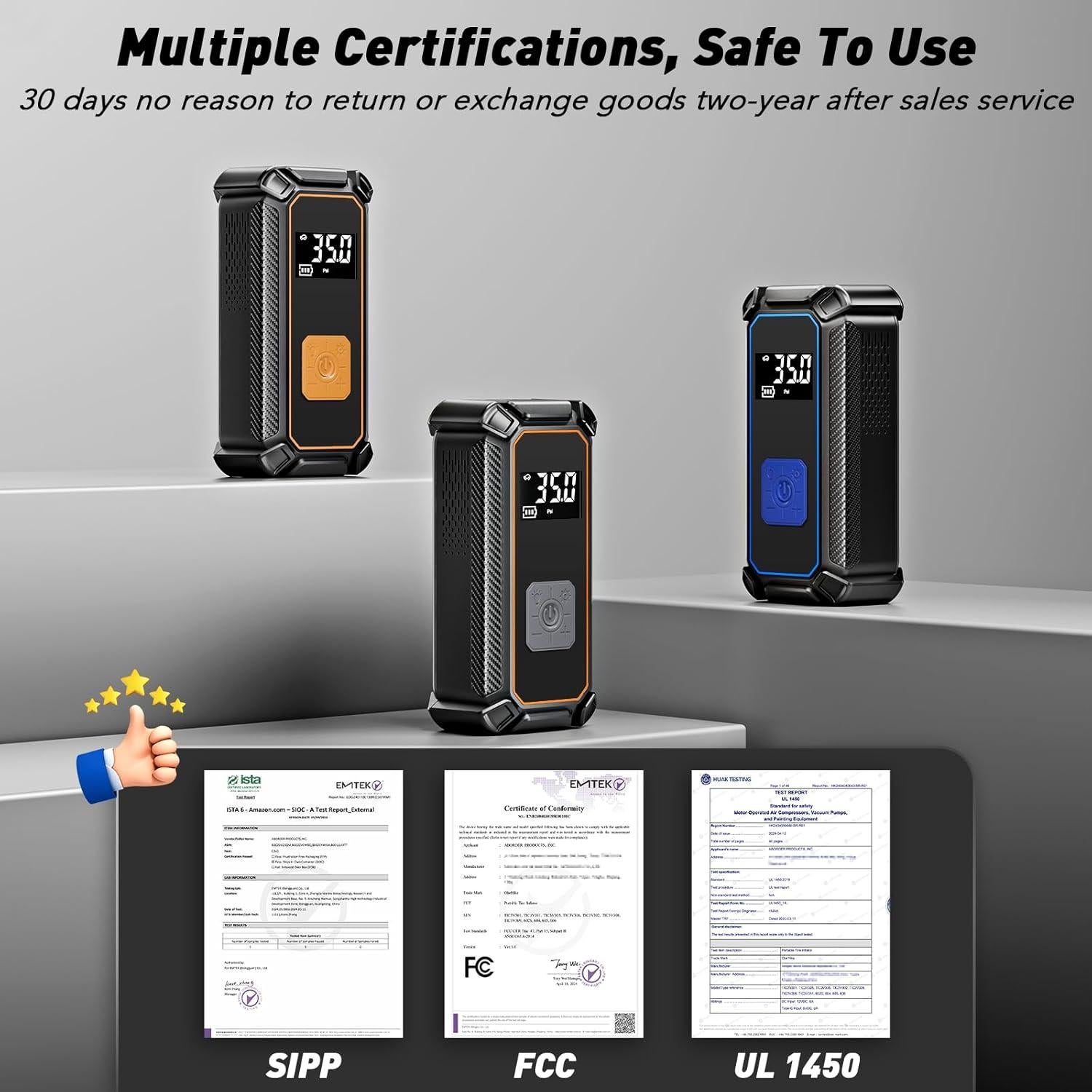 Compresor de Aire OlarHike TIC3V311 - Inflación Rápida 0.88kg