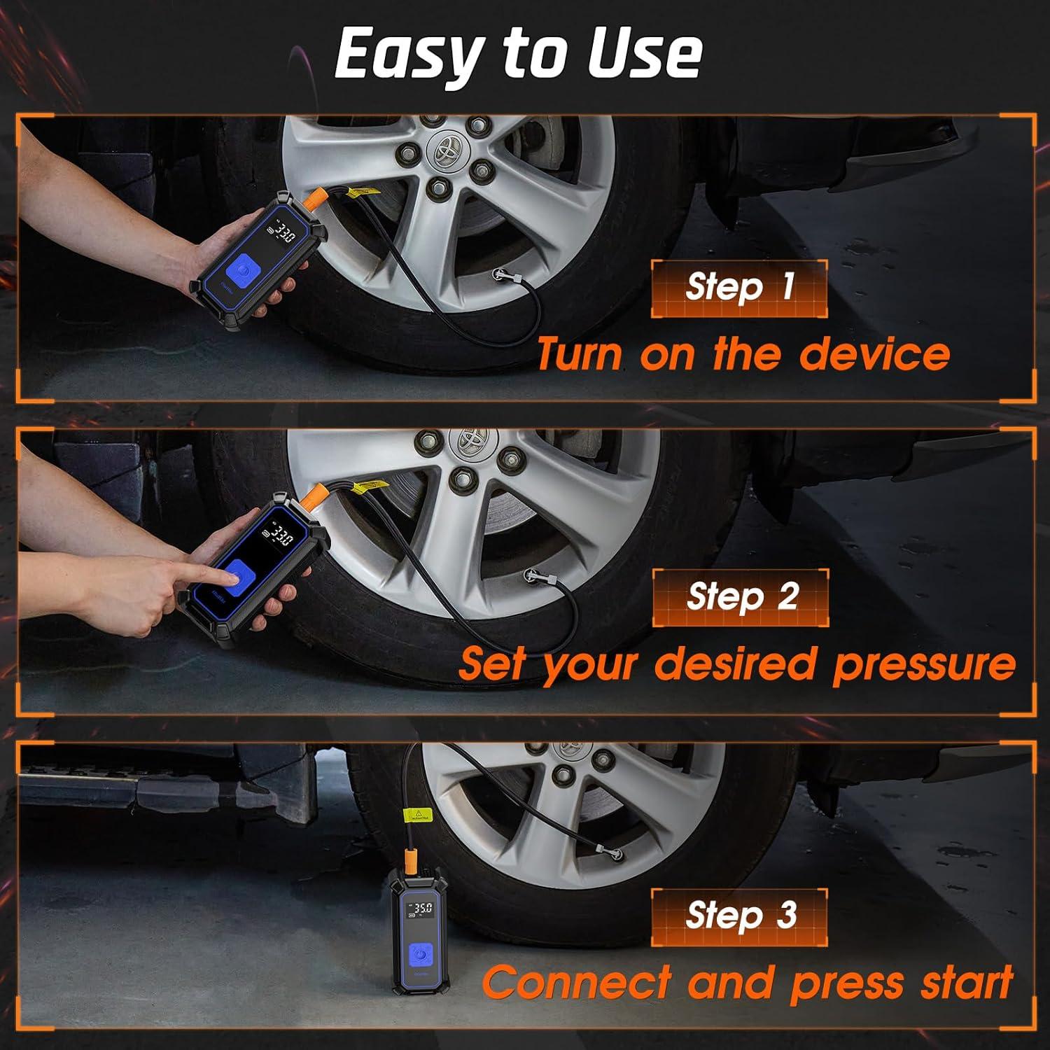 Compresor de Aire OlarHike TIC3V311 - Inflación Rápida 0.88kg