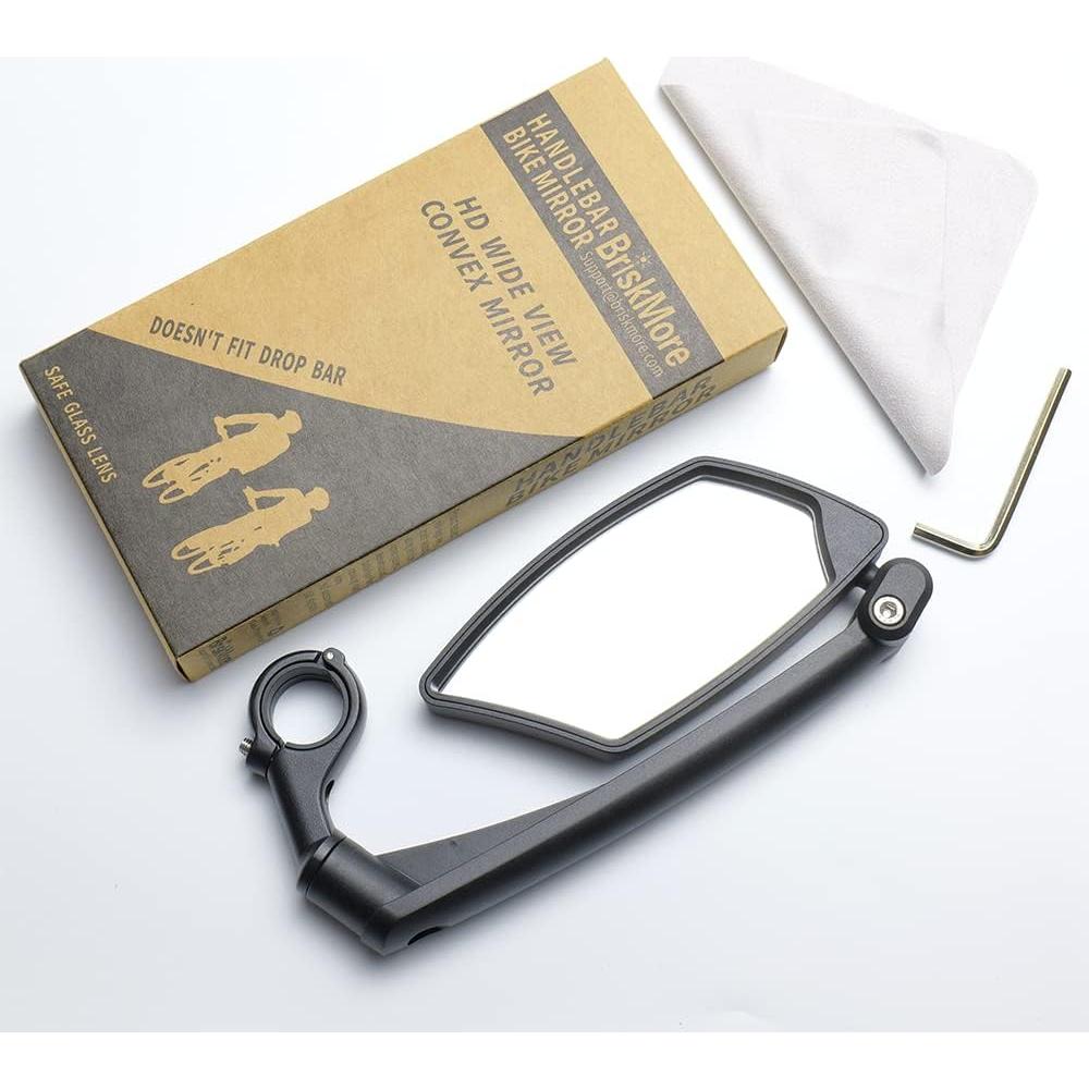 Espejo de Manillar BriskMore para Bicicleta Izquierda 11.94x6.10cm