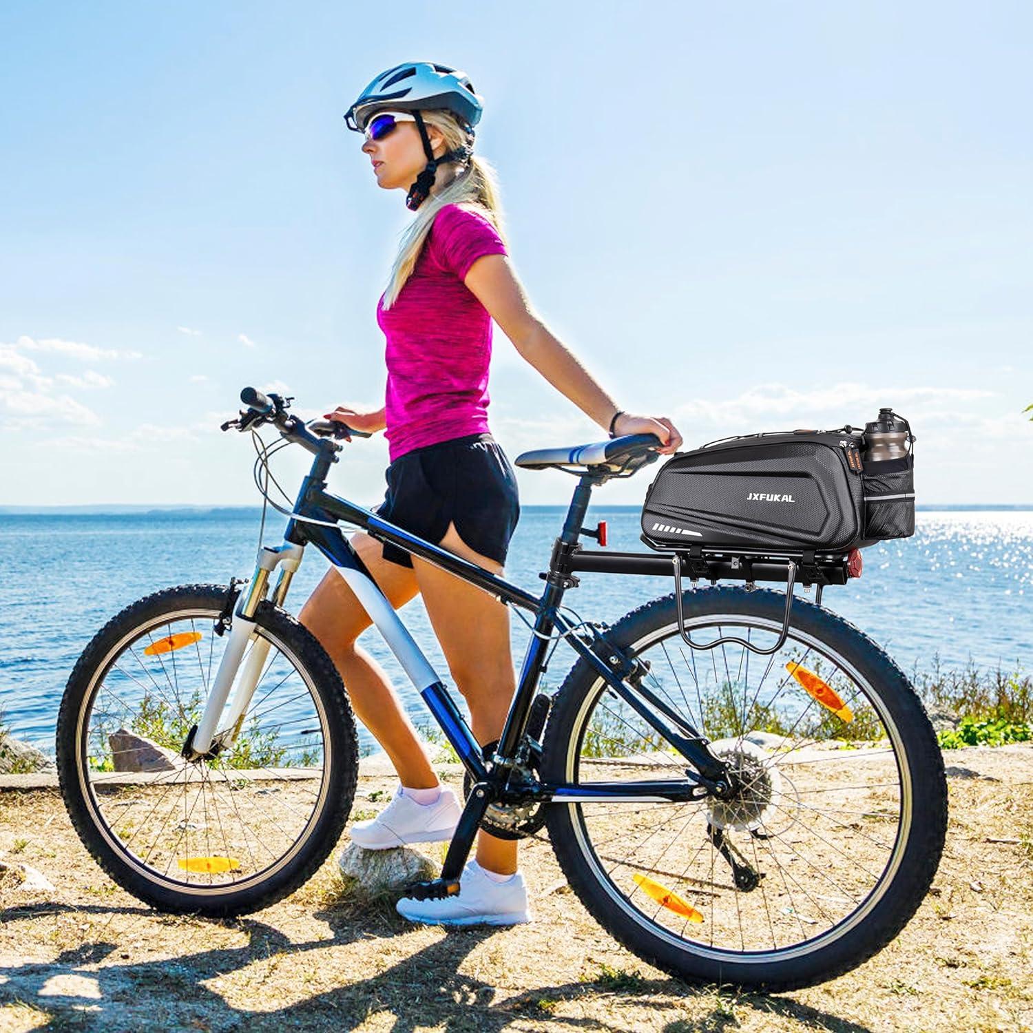 Bolsa JXFUKAL para bicicleta 9.5L rígida impermeable
