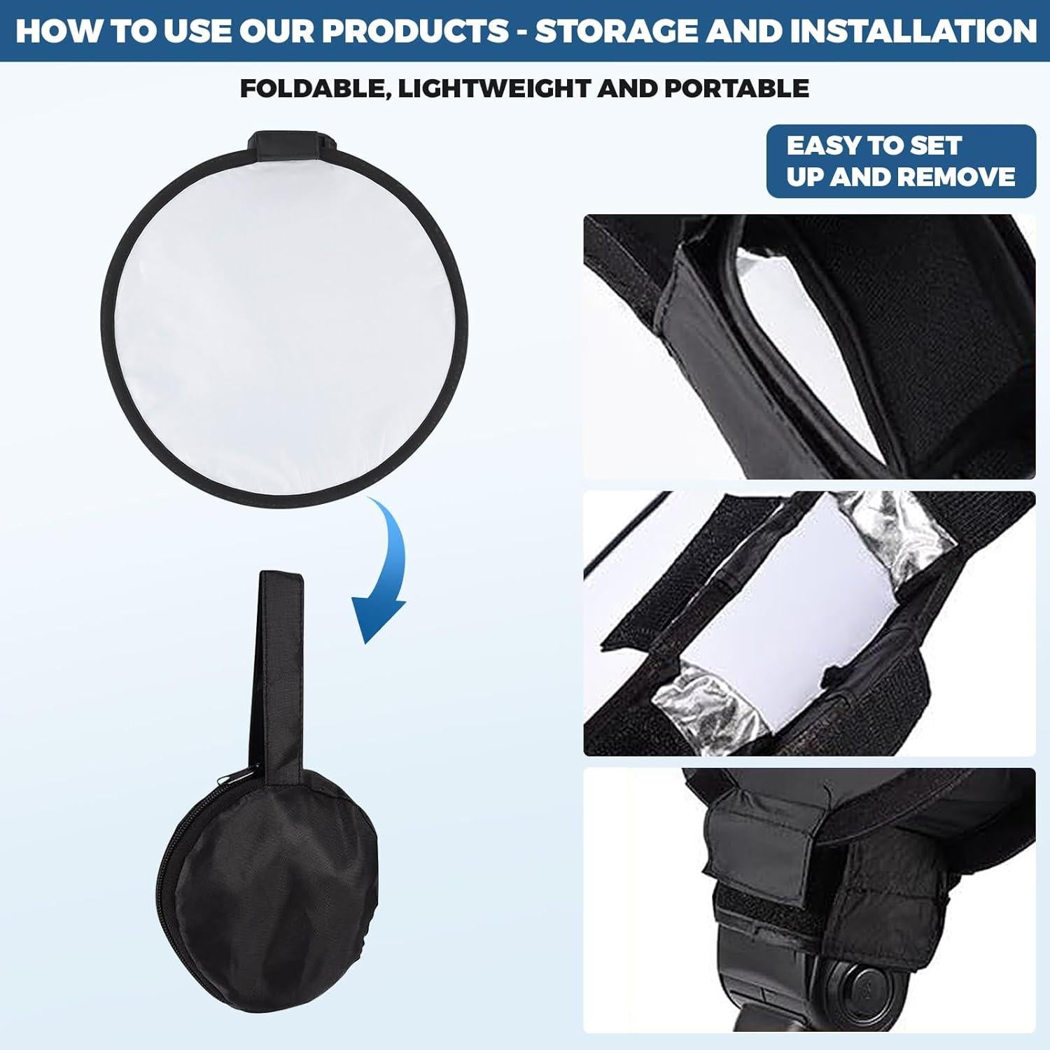 Softbox Redondo Suave 40 cm Pilipane para Speedlite - Difusor de Luz