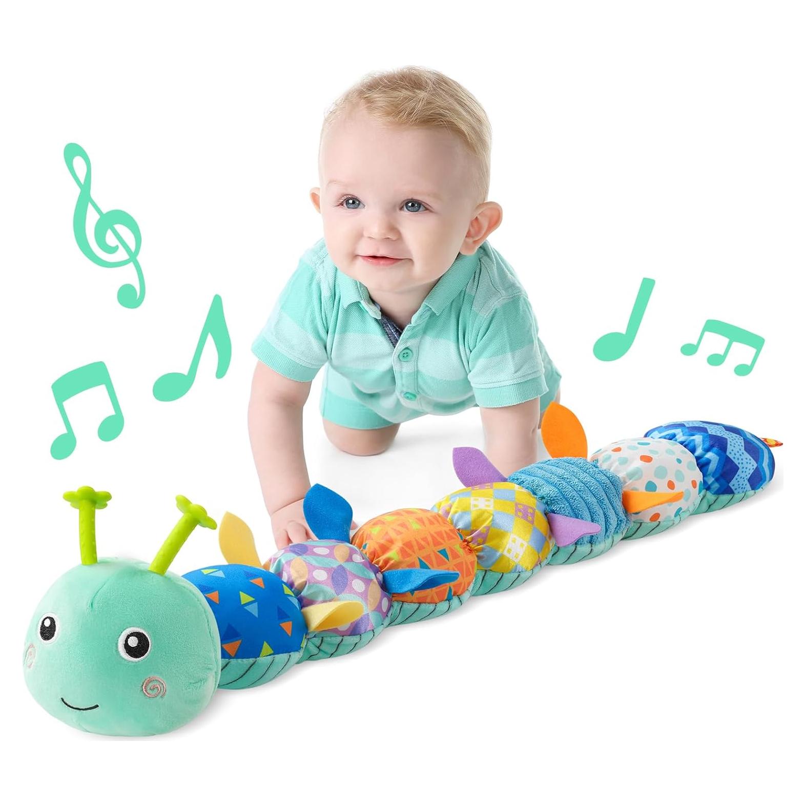 Juguete Musical Oruga LIGHTDESIRE para Bebés 0-12 Meses Azul