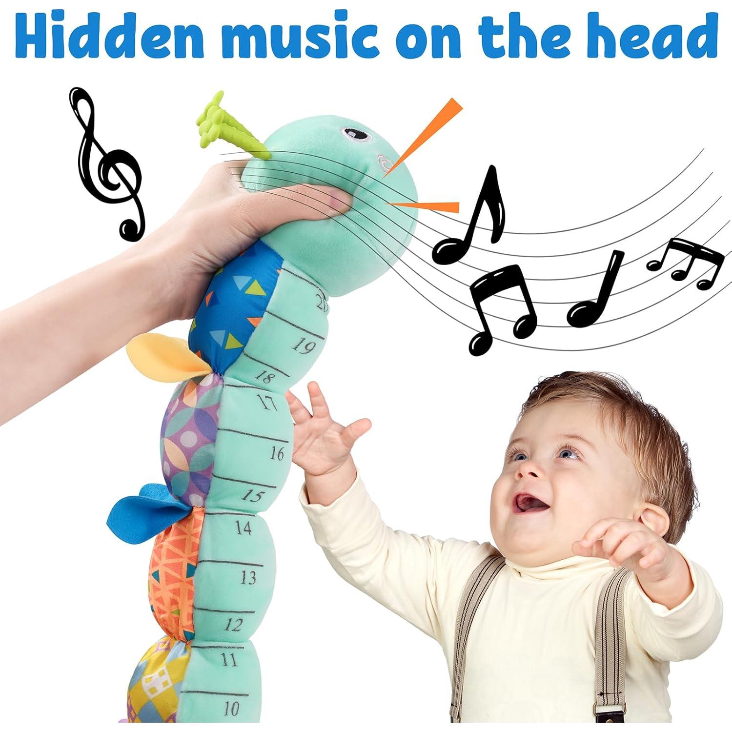 Juguete Musical Oruga LIGHTDESIRE para Bebés 0-12 Meses Azul