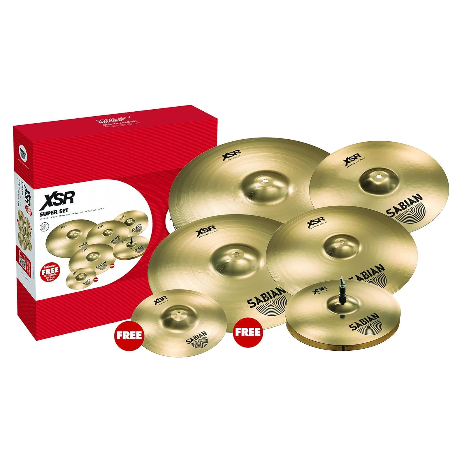 Platillos SABIAN XSR Super Set 10" a 20" Bronce