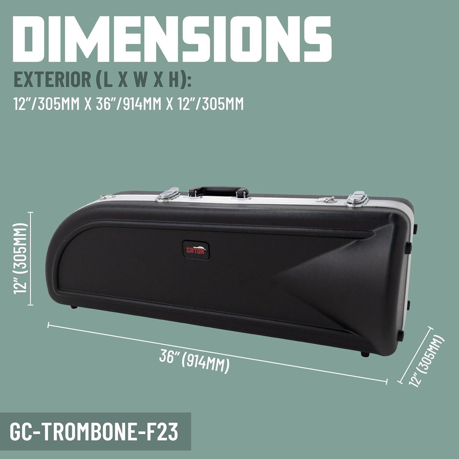 Estuche Gator Andante para Trombón con Accesorio F - Negro