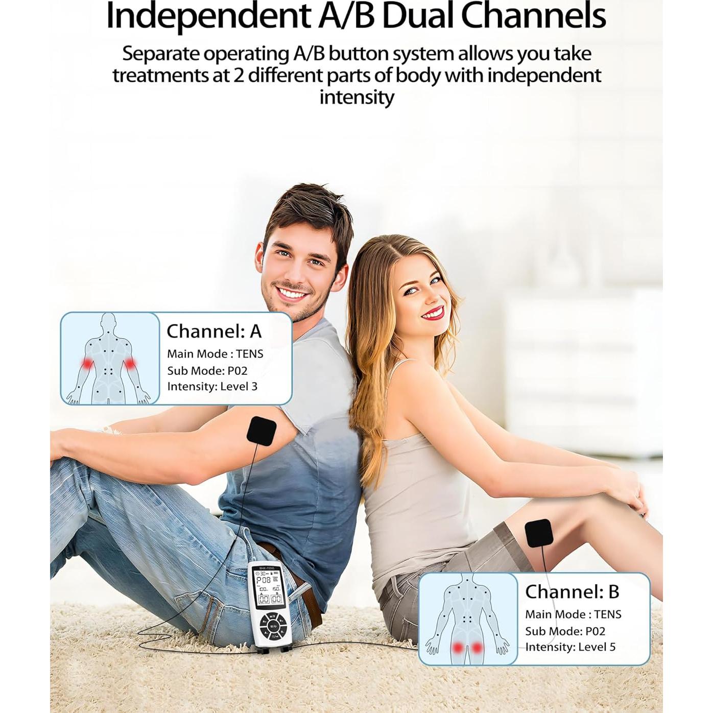 Estimulador Muscular TENS BHK-TENS 22 Modos Alivio Dolor