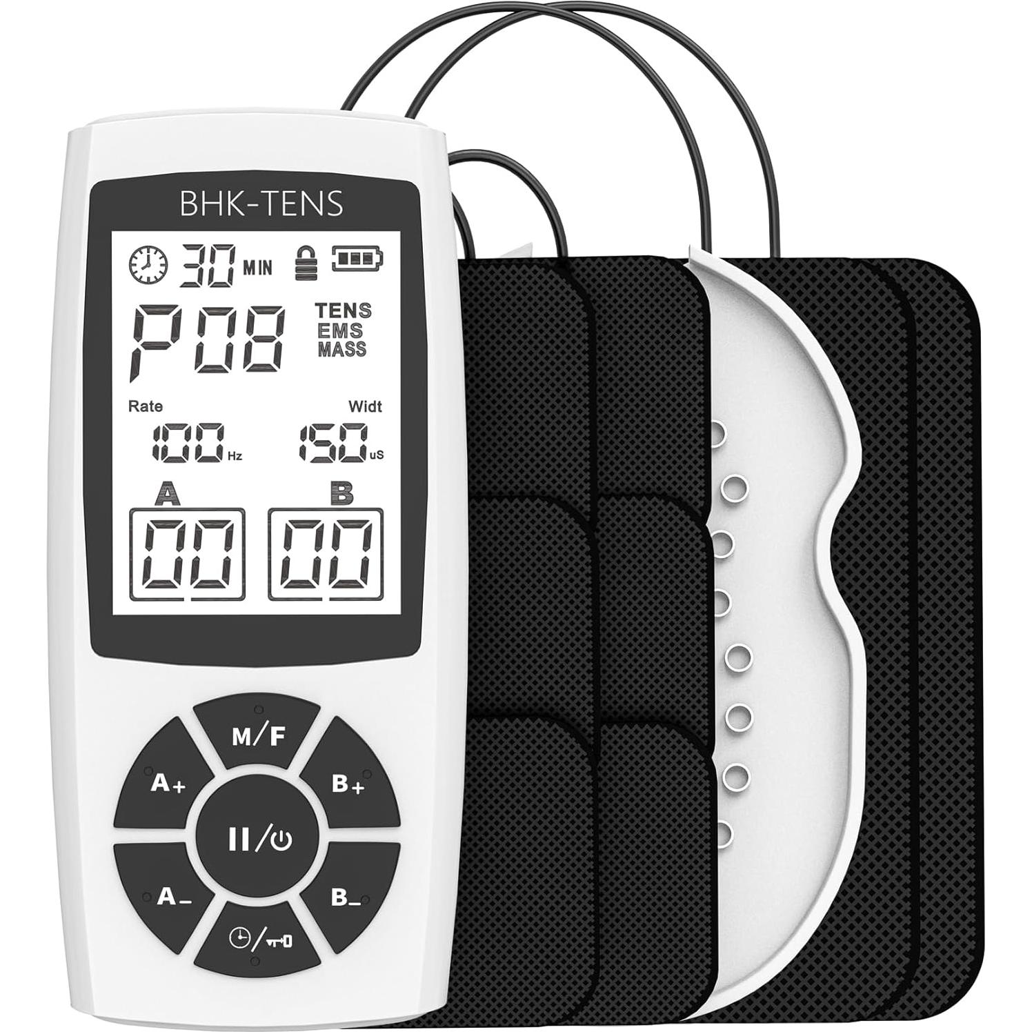 Estimulador Muscular TENS BHK-TENS 22 Modos Alivio Dolor