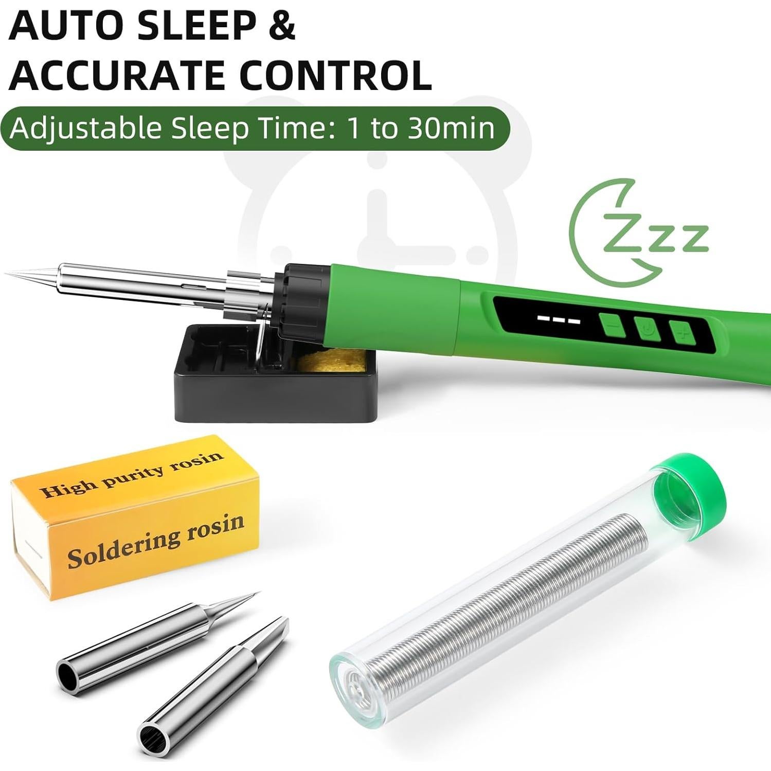 Kit de Soldador Crtsweker 190W LED Temperatura Ajustable