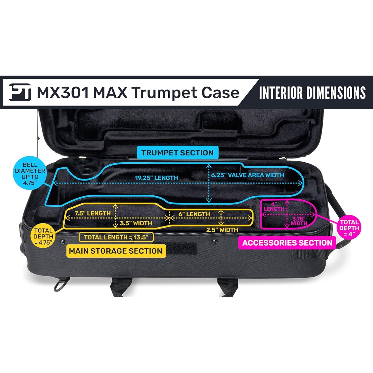 Funda para Trompeta MAX MX301 con Almacenamiento Interior