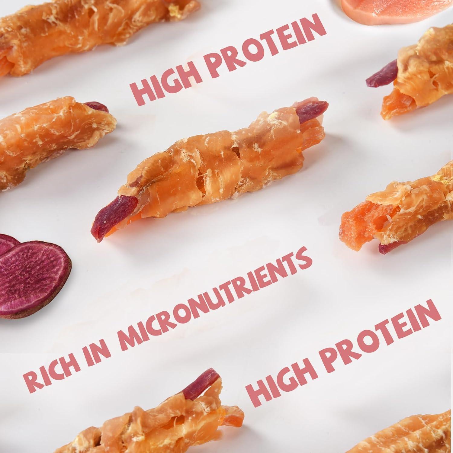 Galletas para Perros Pawmate - Envolturas de Pollo y Batata 12-15 Unidades