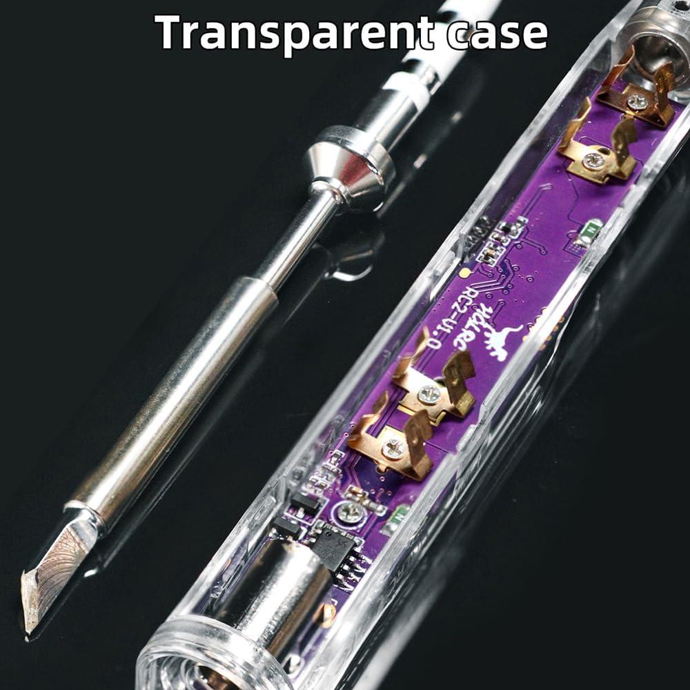 HGLRC Soldador RC2 65W 24V Portátil con Pantalla OLED