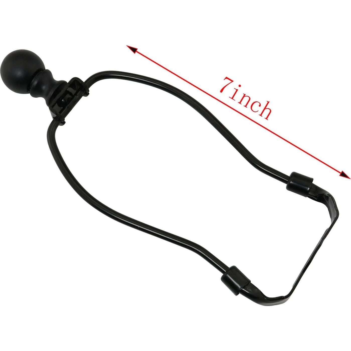 Soporte de Arpa de Lámpara DGBRSM 17.78 cm Negro