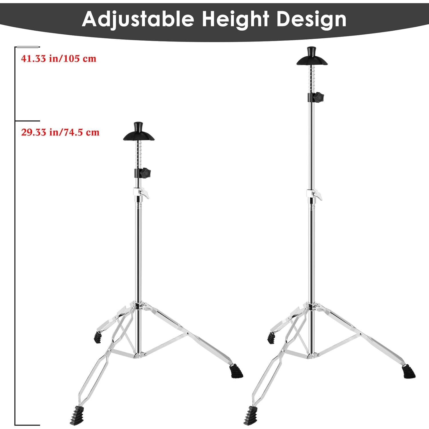 Soporte para Trompeta EASTROCK Ajuste Altura Plegable Plata