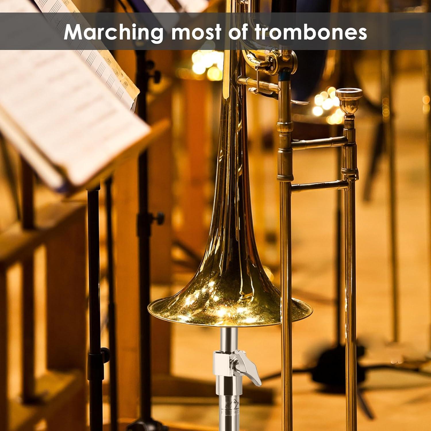 Soporte para Trompeta EASTROCK Ajuste Altura Plegable Plata