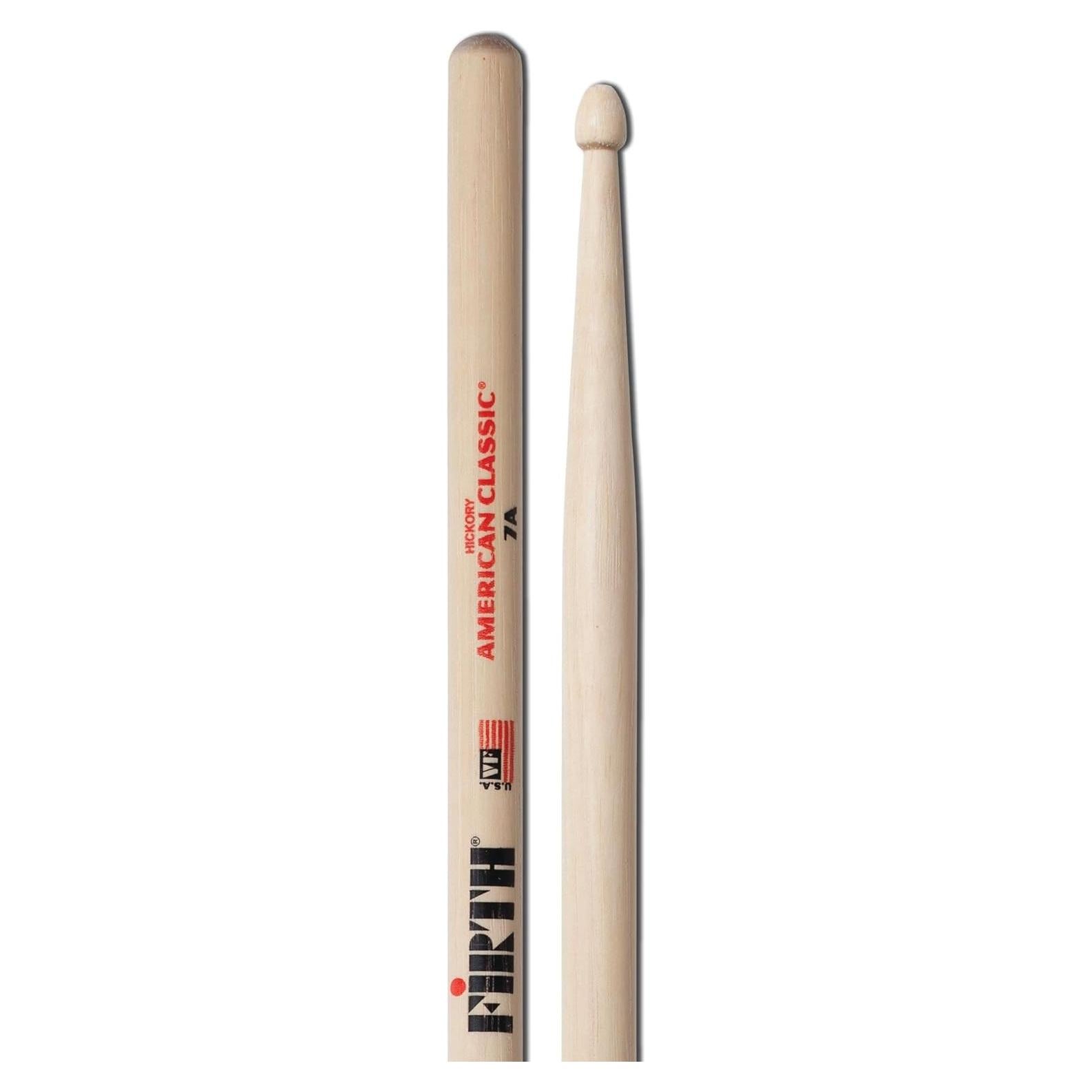 Baquetas Vic Firth 7A de Arce Natural para Jazz