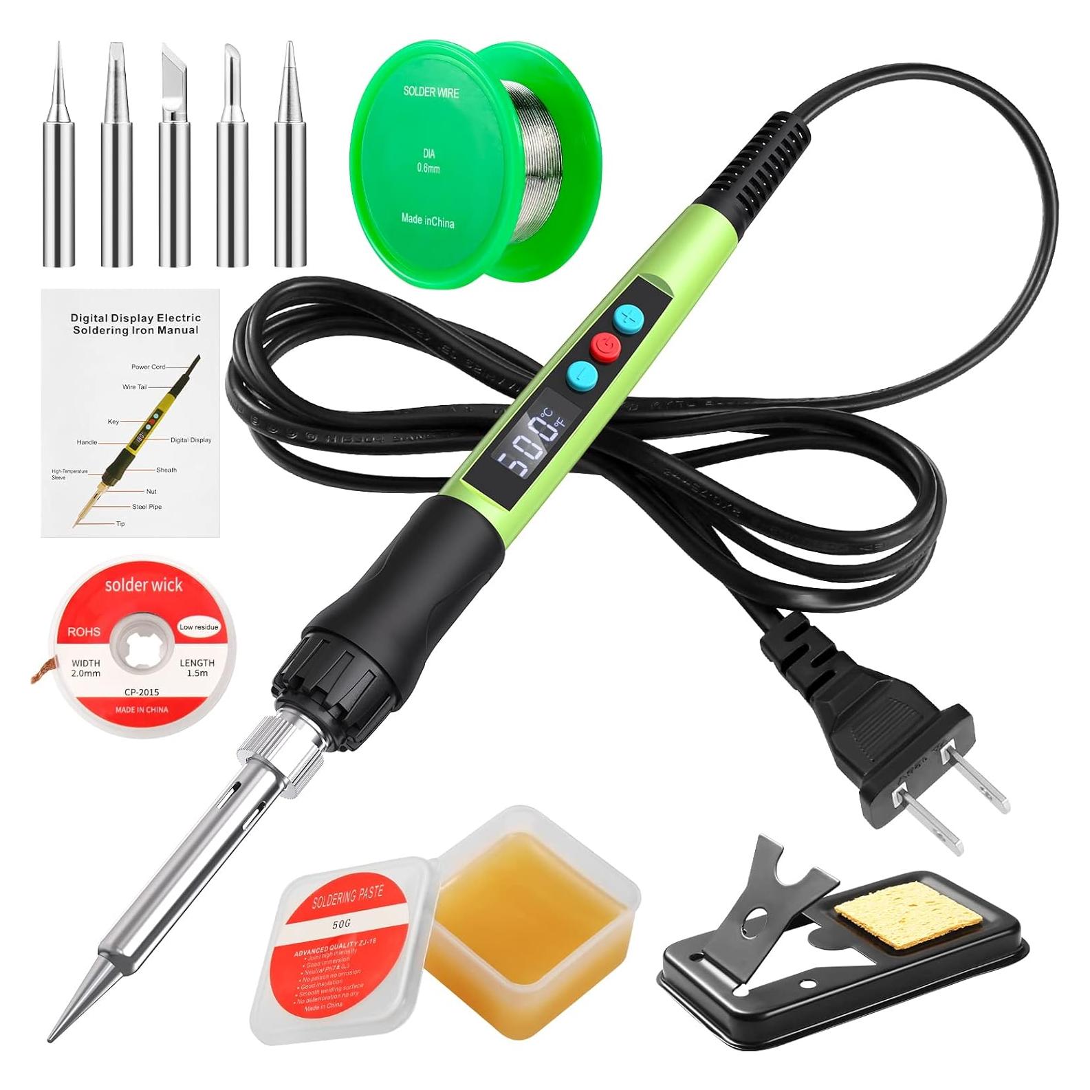 Kit de Soldador Q-MING 100W Digital con Pantalla LED