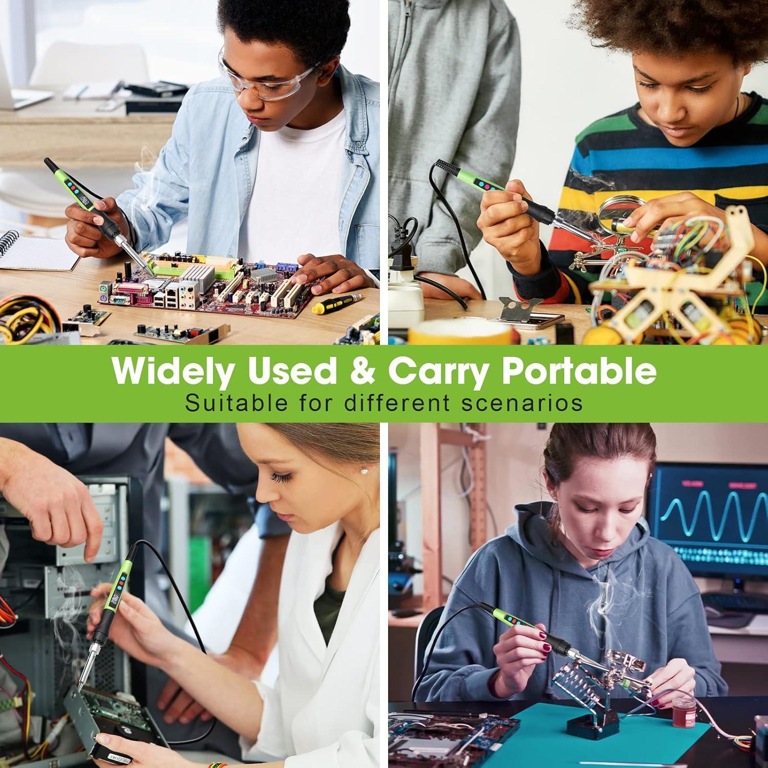 Kit de Soldador Q-MING 100W Digital con Pantalla LED