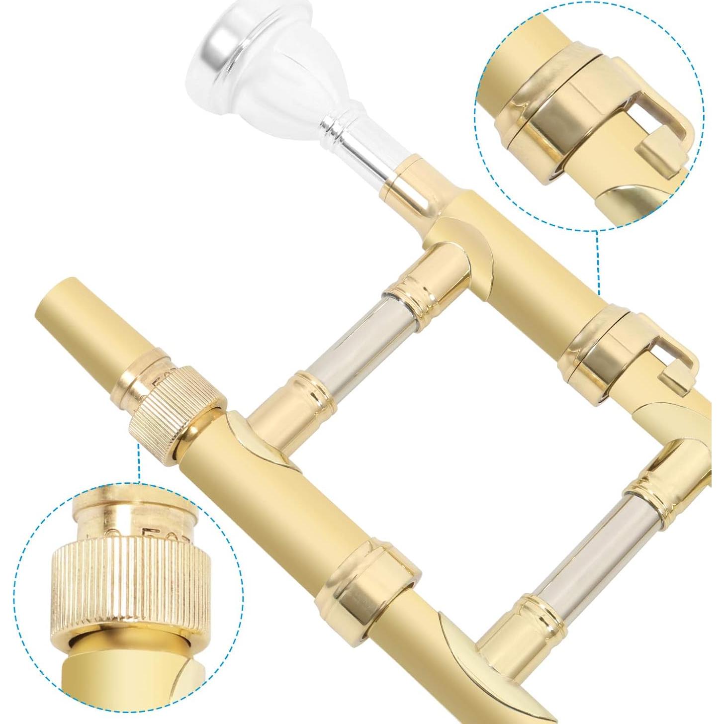 Trompeta Tenor Bb EastRock Latón Dorado para Estudiantes