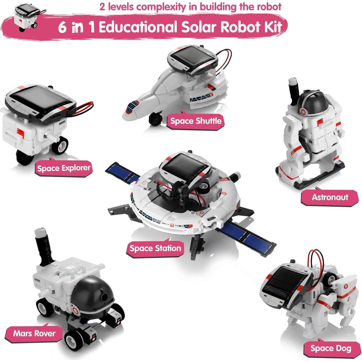 Juguete Robot Solar 6 en 1 Batlofty para Niños 8+