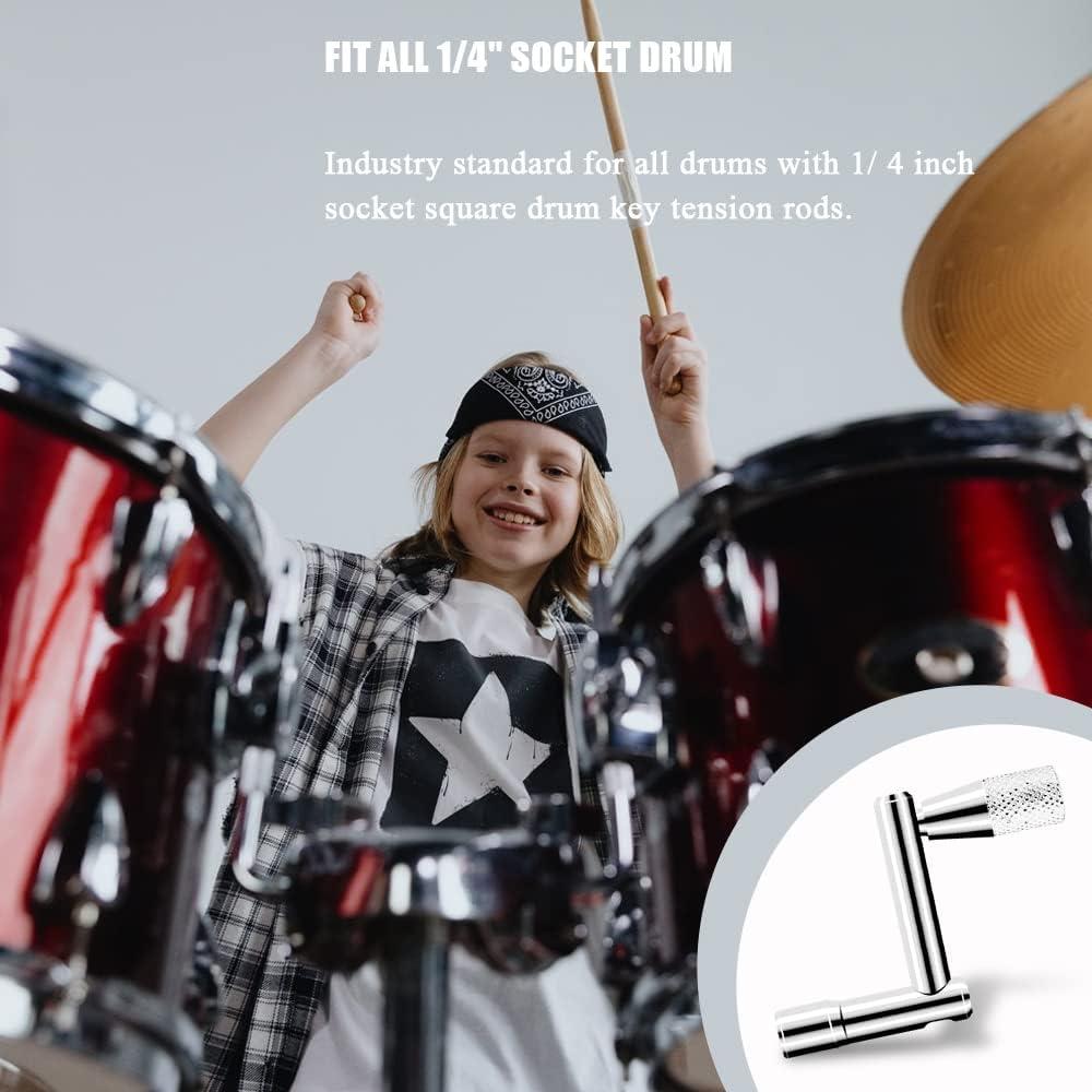 Juego de Llaves de Tambor 3 Piezas Universal con Movimiento Continuo