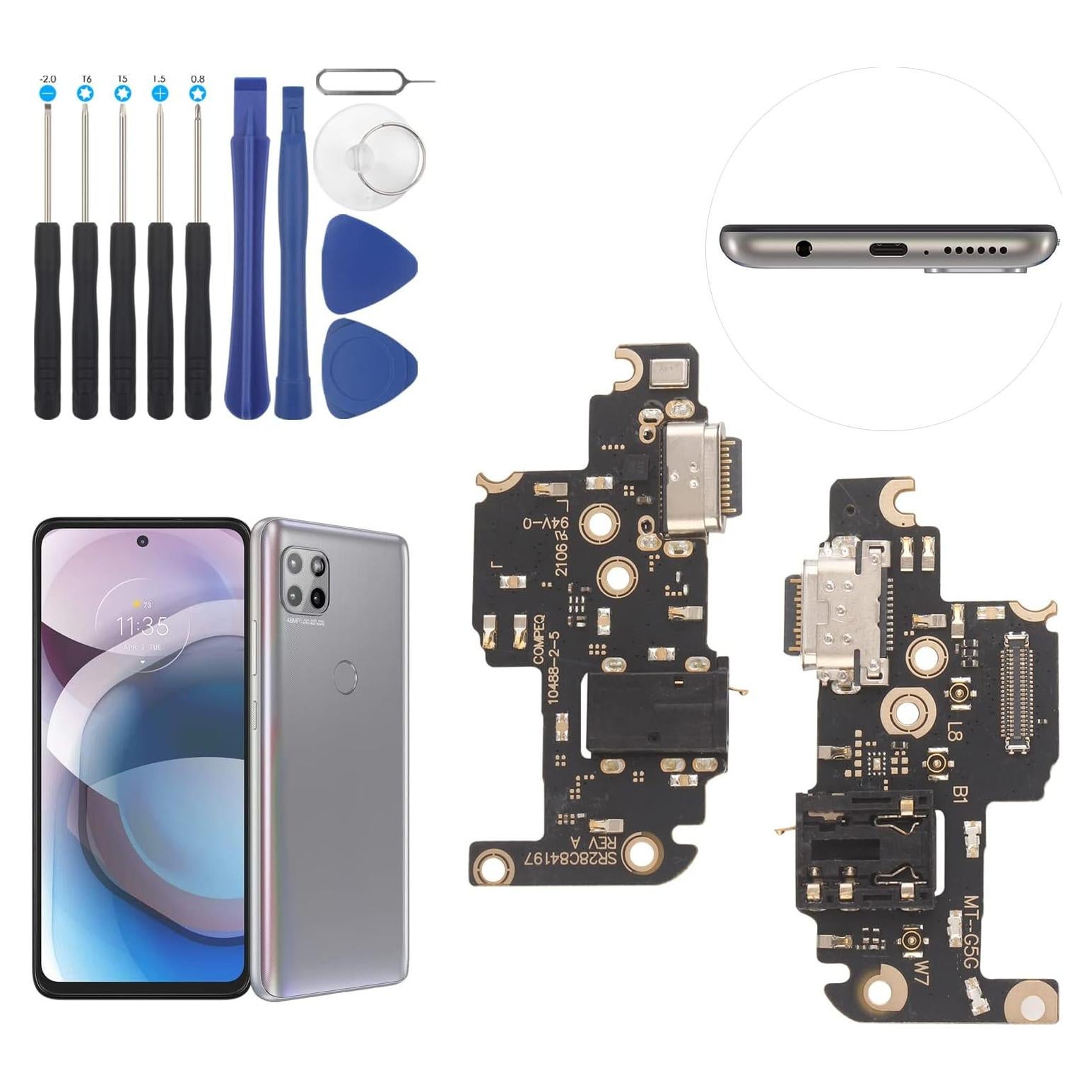 Conector Dock USB Tipo C para Motorola Moto One 5G ACE