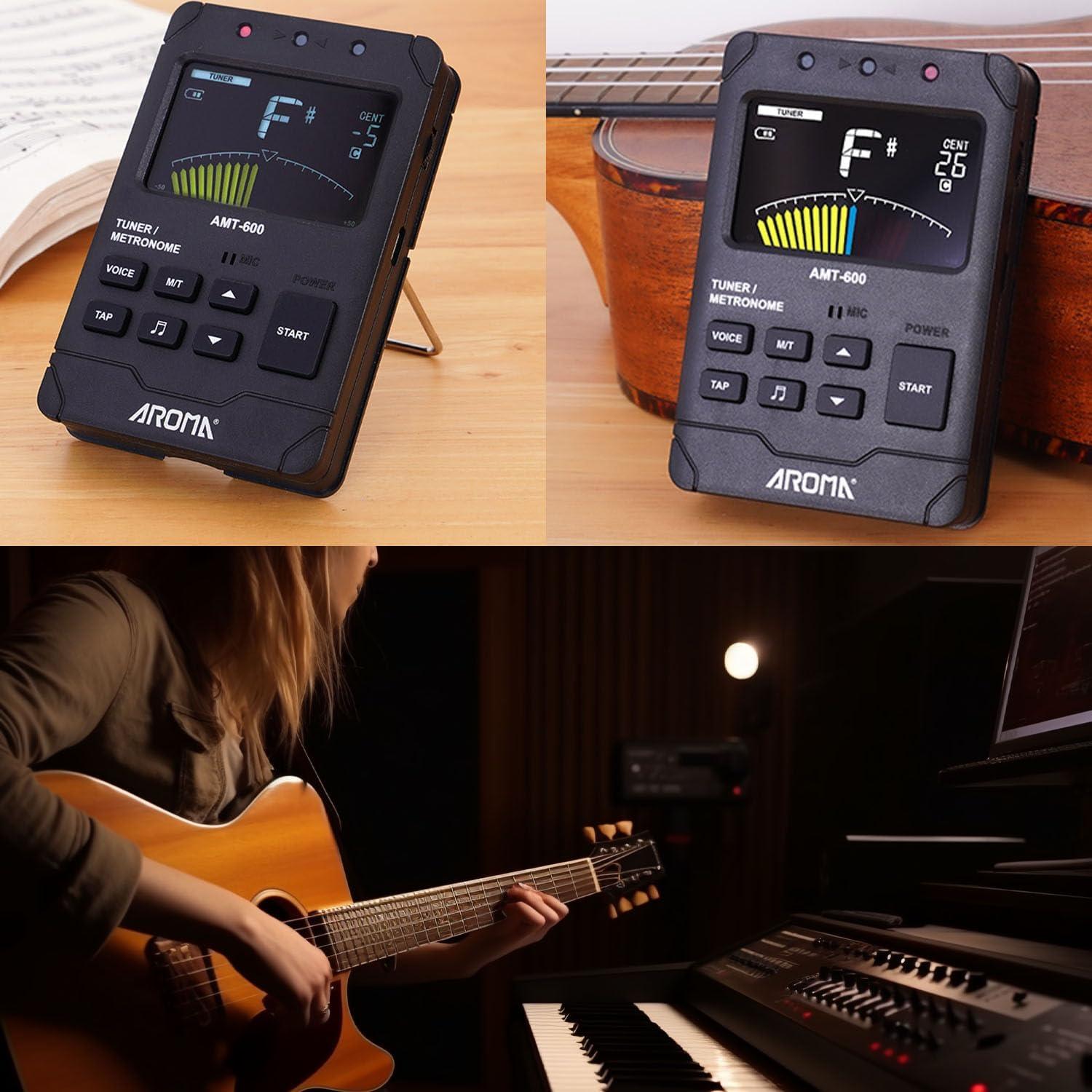 Metrónomo Digital 3 en 1 Afinador Generador de Tonos